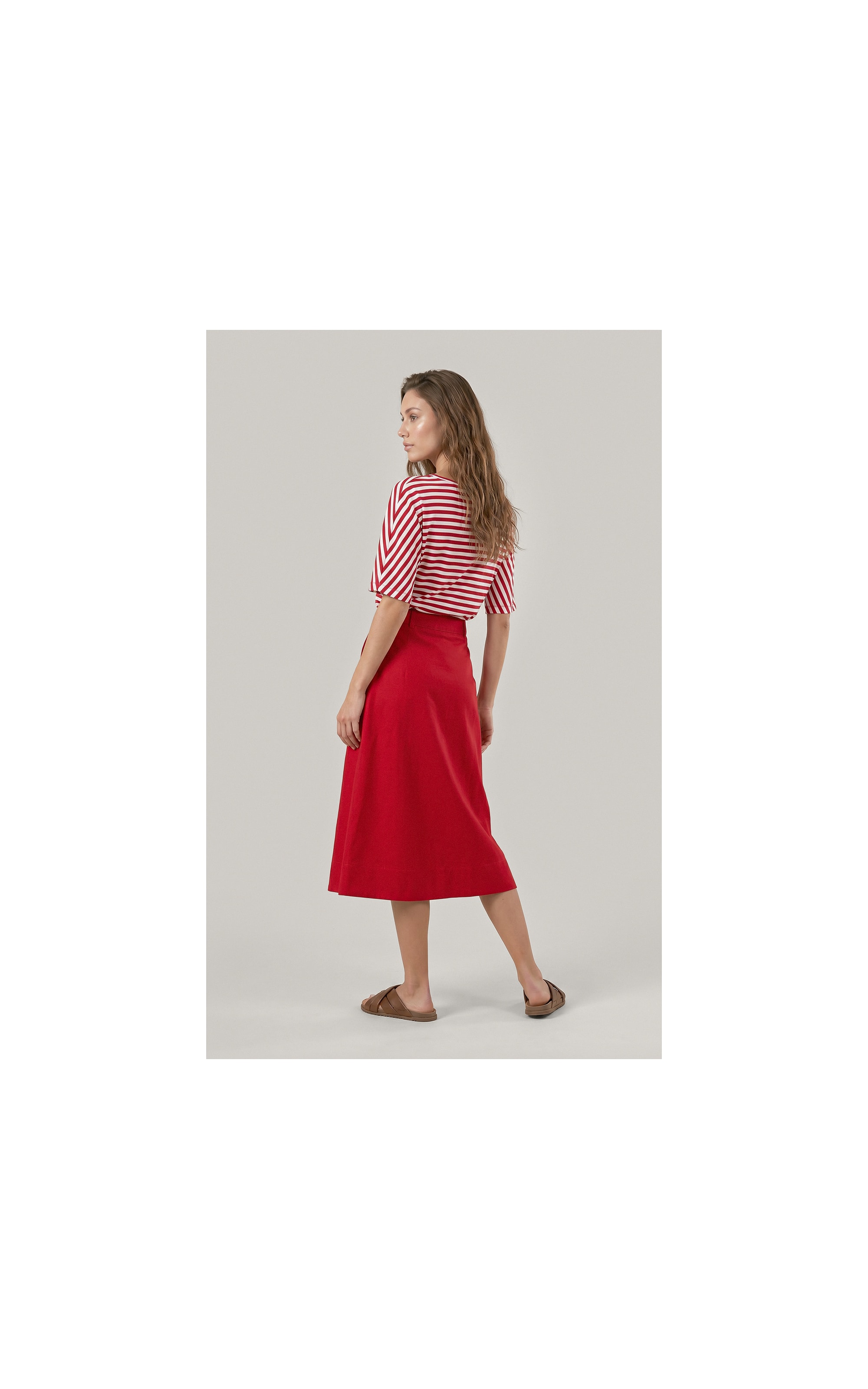 Saia Forli Lb Liso Vermelho Vivo