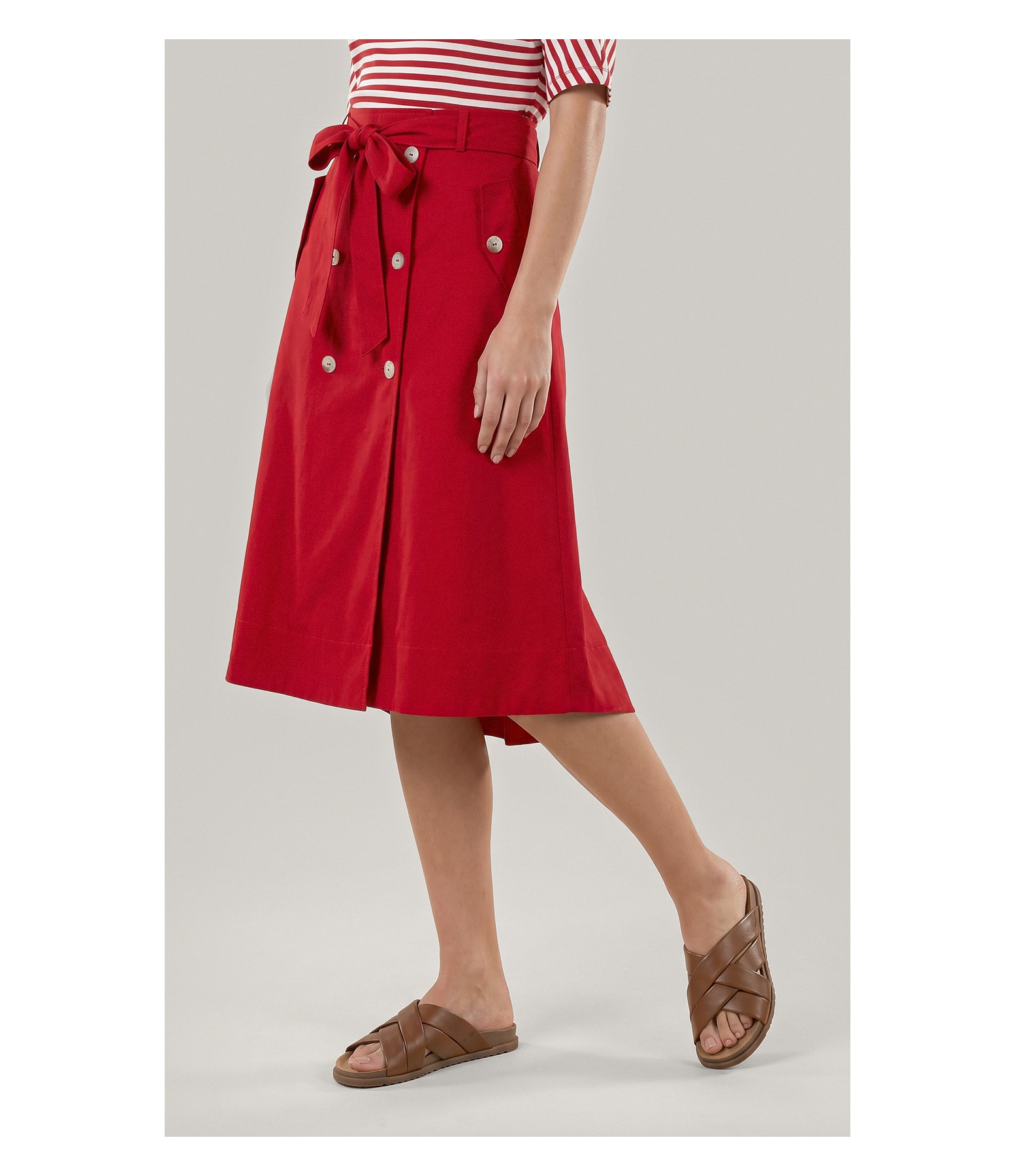 Saia Forli Lb Liso Vermelho Vivo