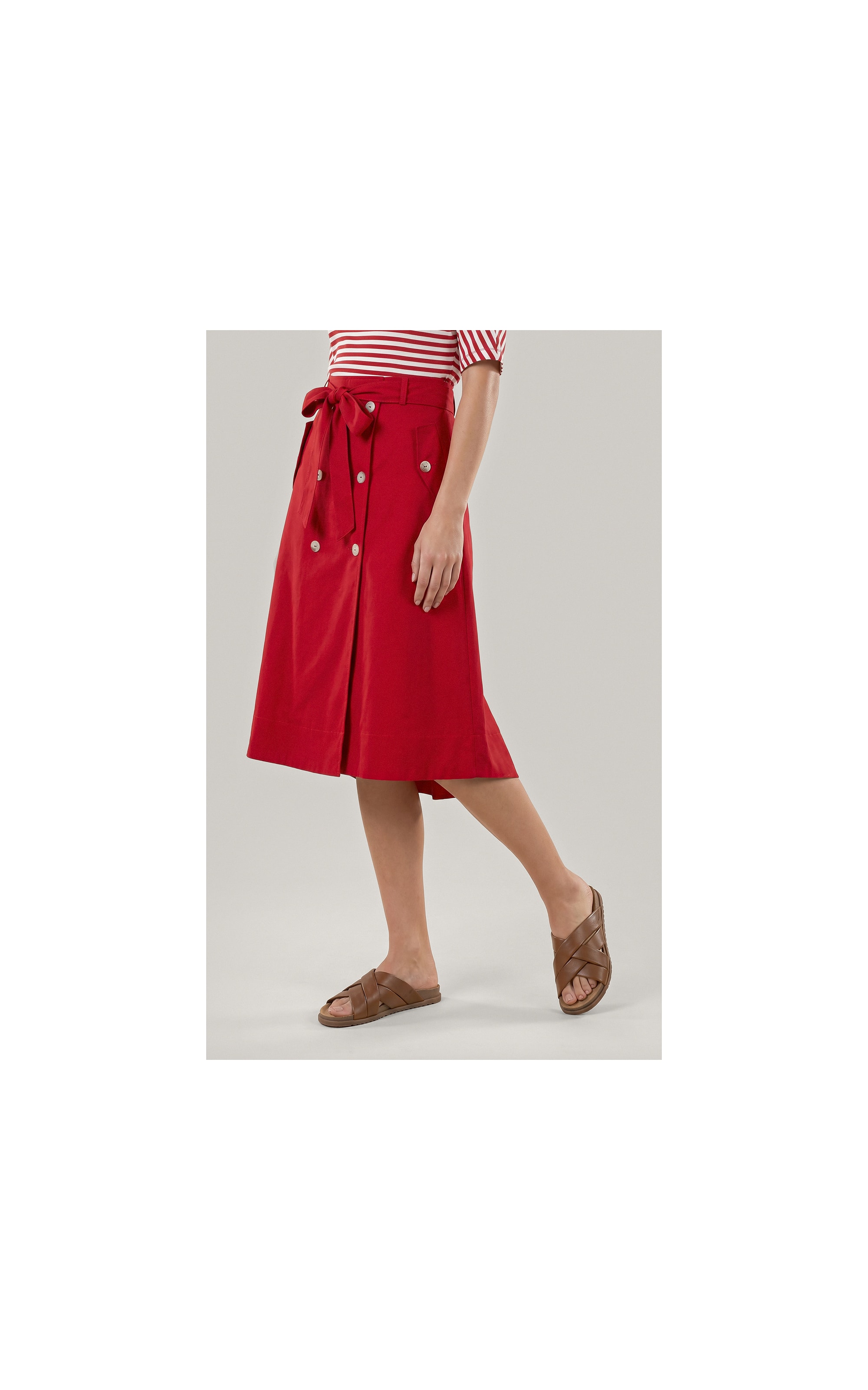 Saia Forli Lb Liso Vermelho Vivo