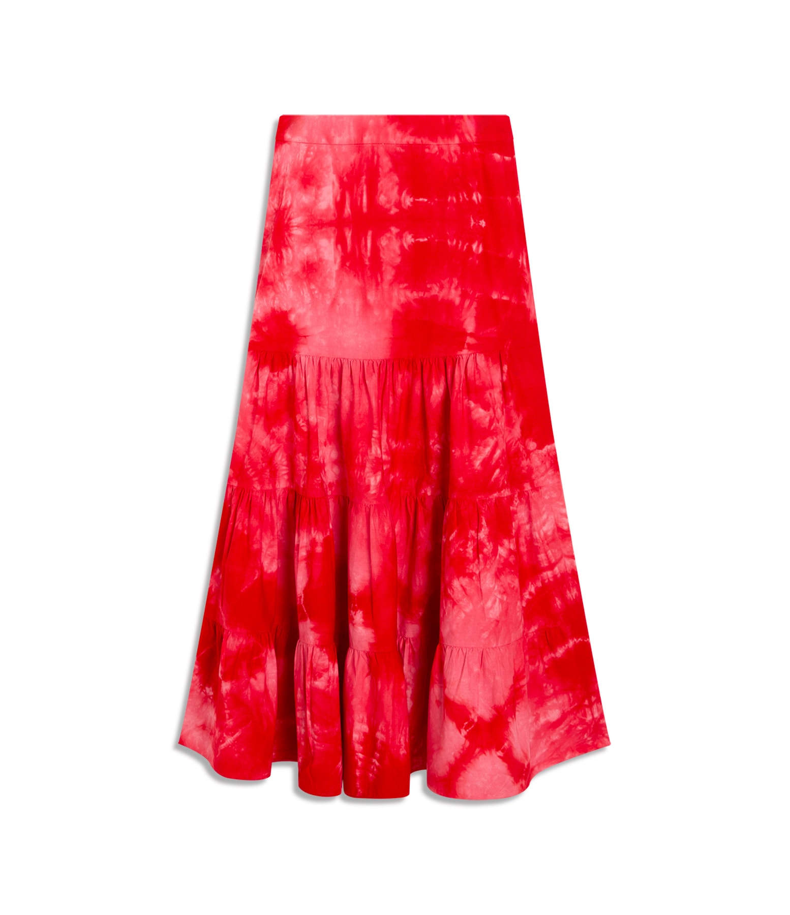 Saia Iori Algodao Tie Dye Vermelho