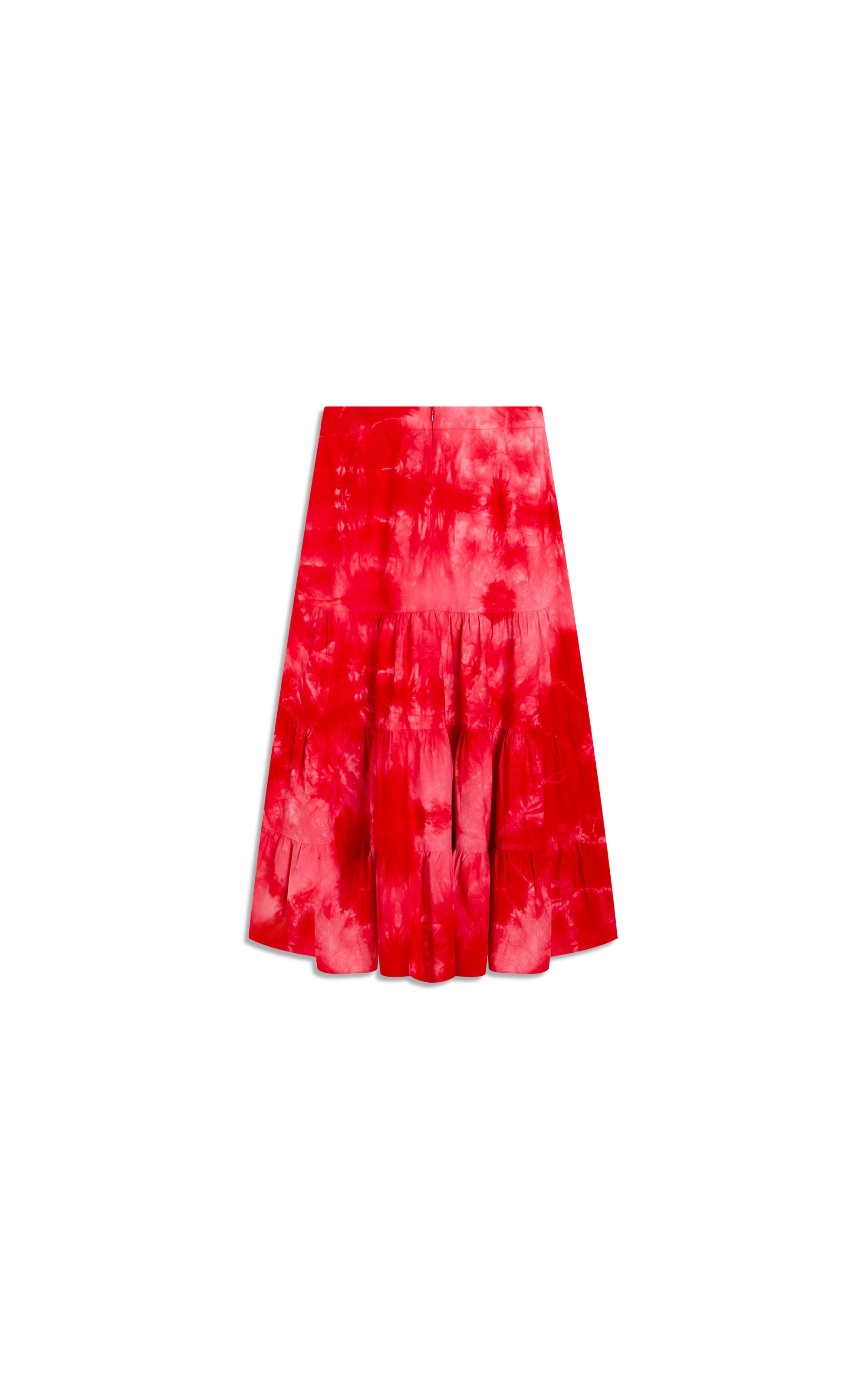 Saia Iori Algodao Tie Dye Vermelho