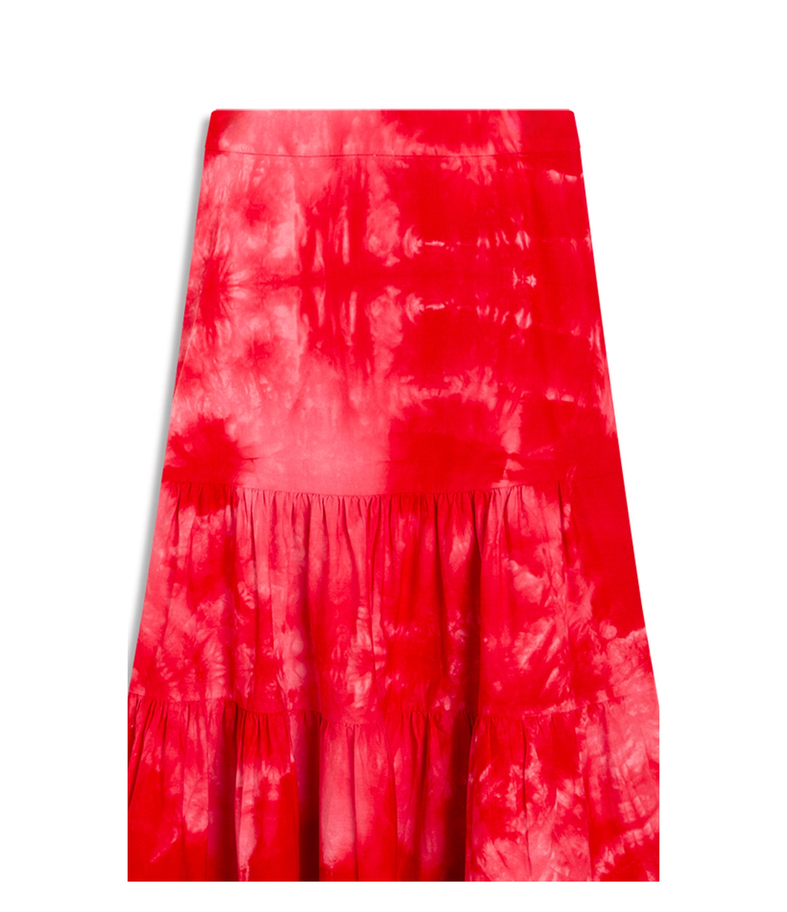 Saia Iori Algodao Tie Dye Vermelho