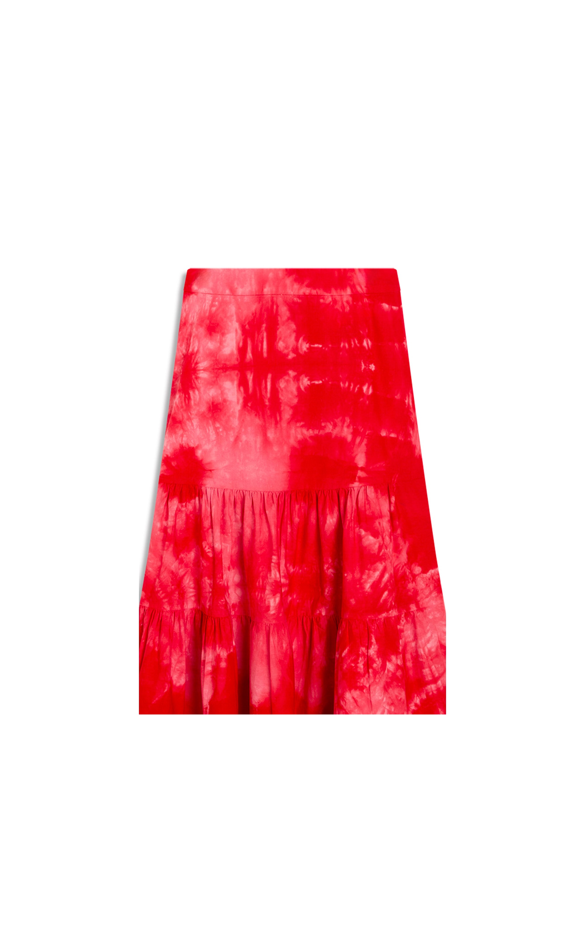 Saia Iori Algodao Tie Dye Vermelho