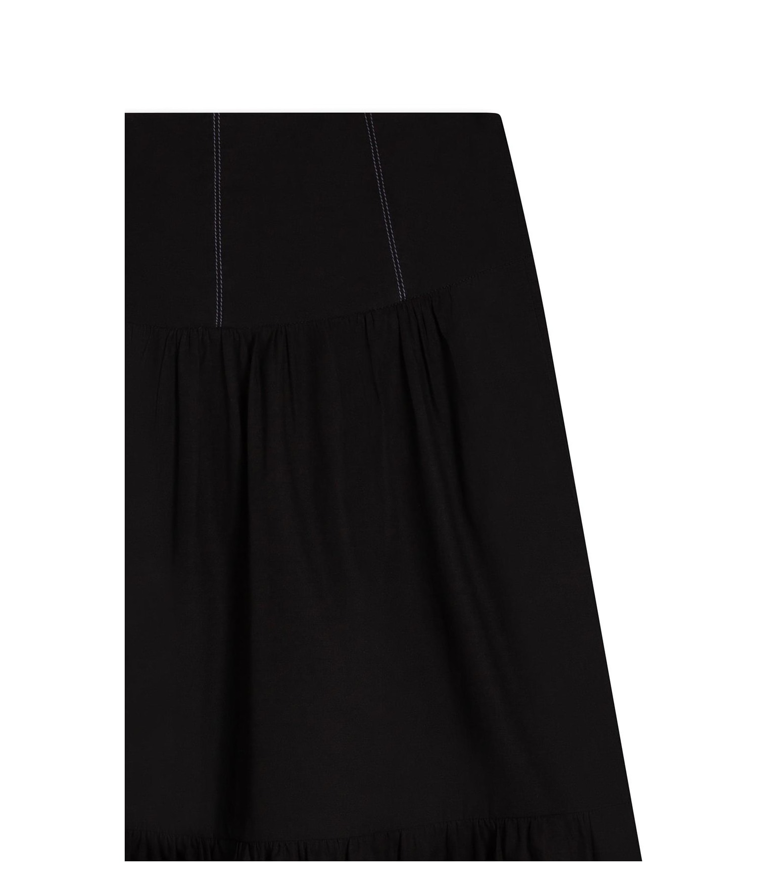  Saia Jaws Algodao Liso Preto