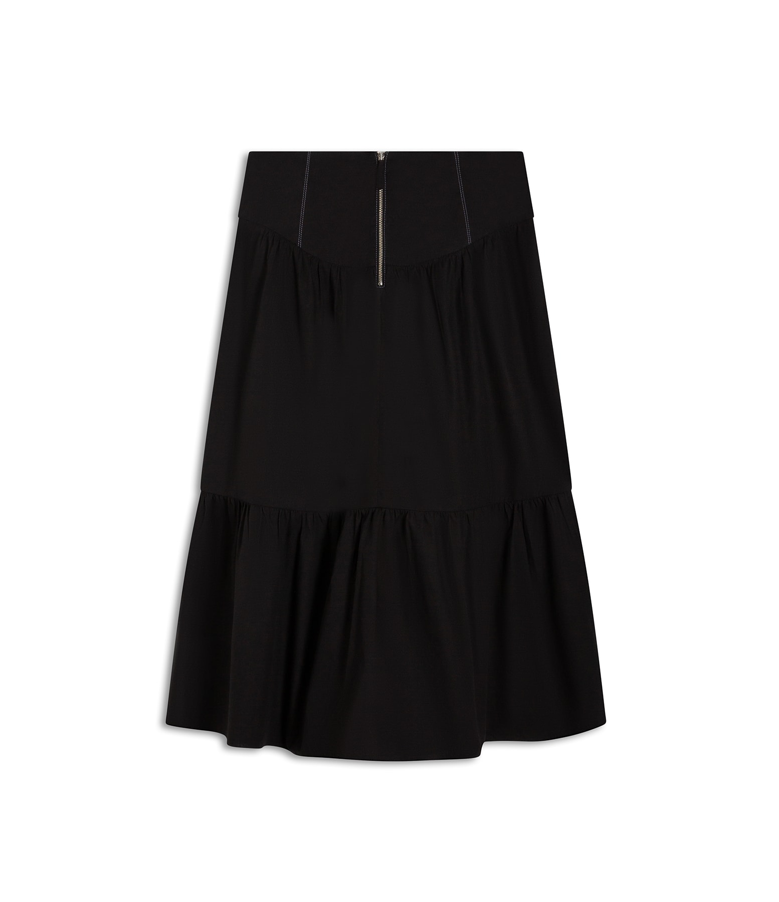  Saia Jaws Algodao Liso Preto