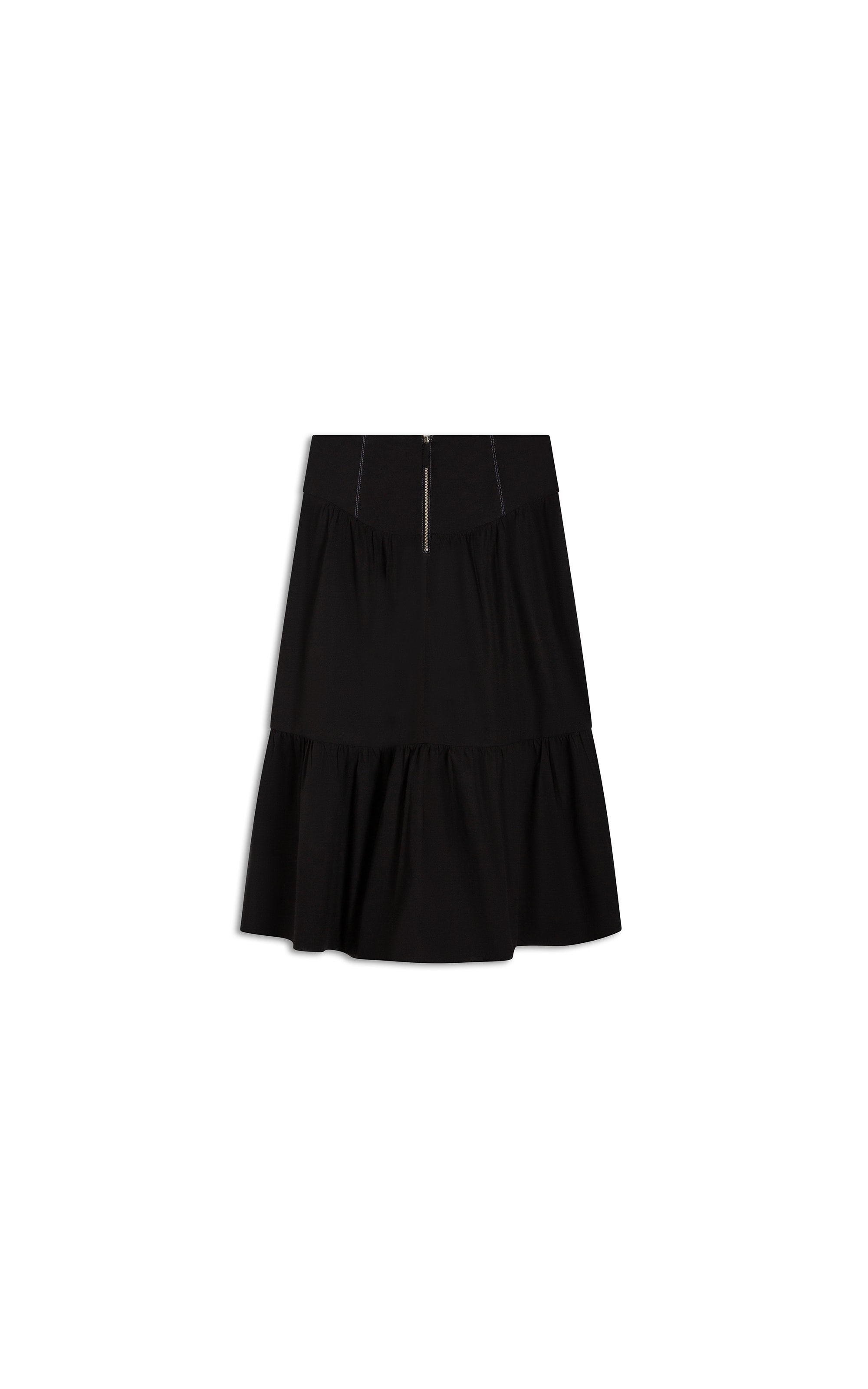  Saia Jaws Algodao Liso Preto