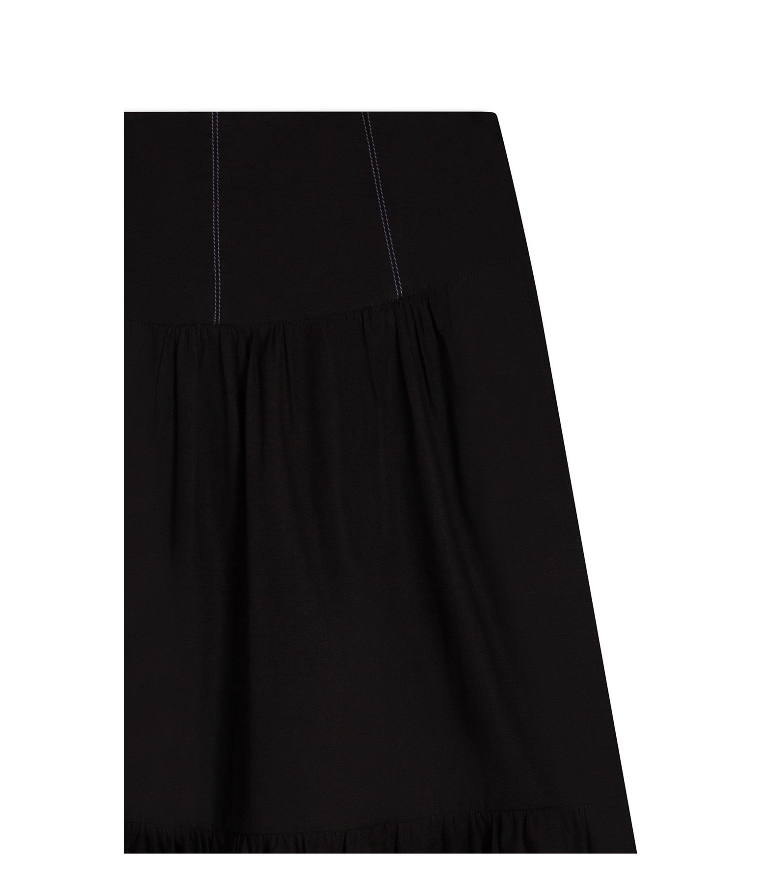  Saia Jaws Algodao Liso Preto