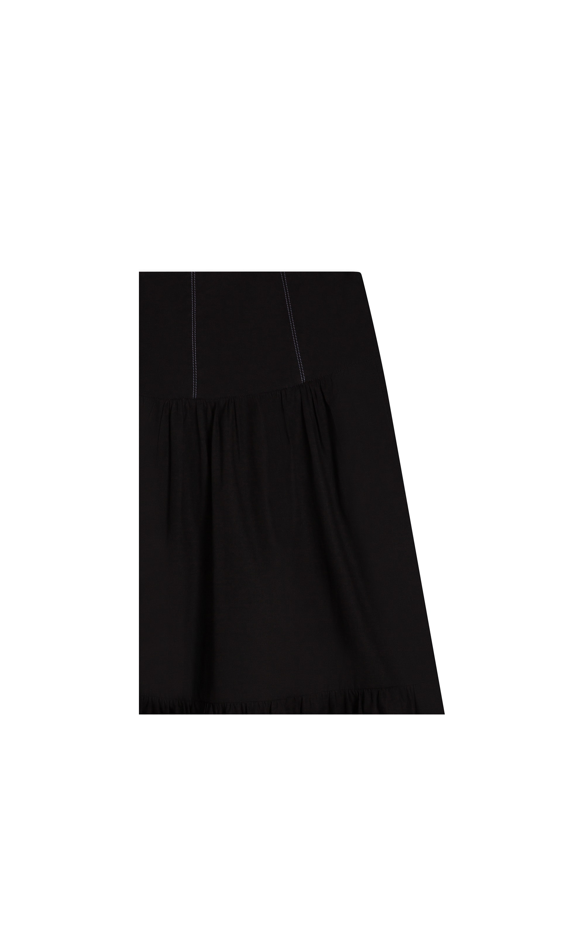  Saia Jaws Algodao Liso Preto