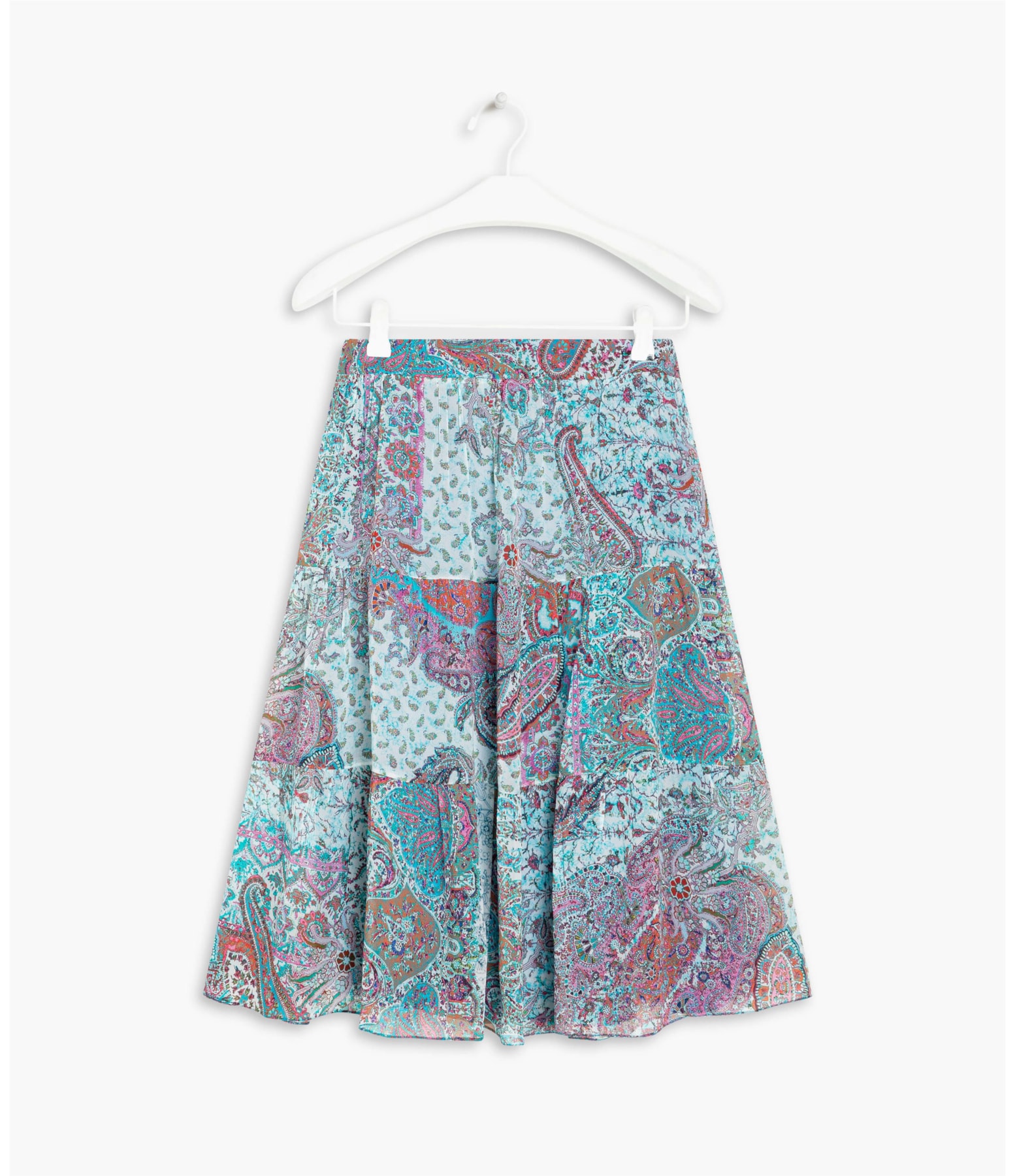 Saia Kea Est Boho Flowers Verde Claro