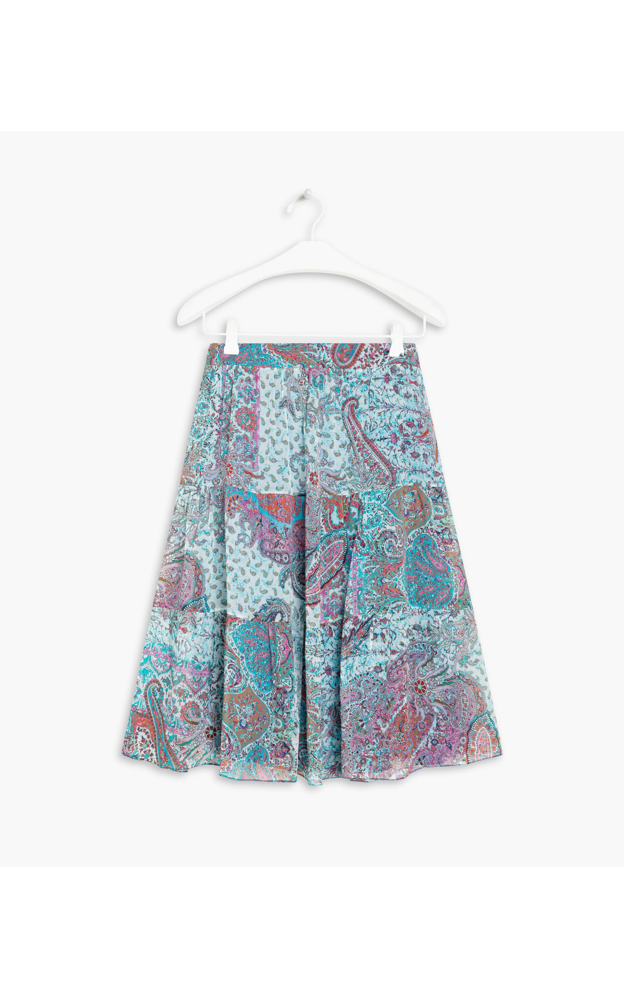 Saia Kea Est Boho Flowers Verde Claro