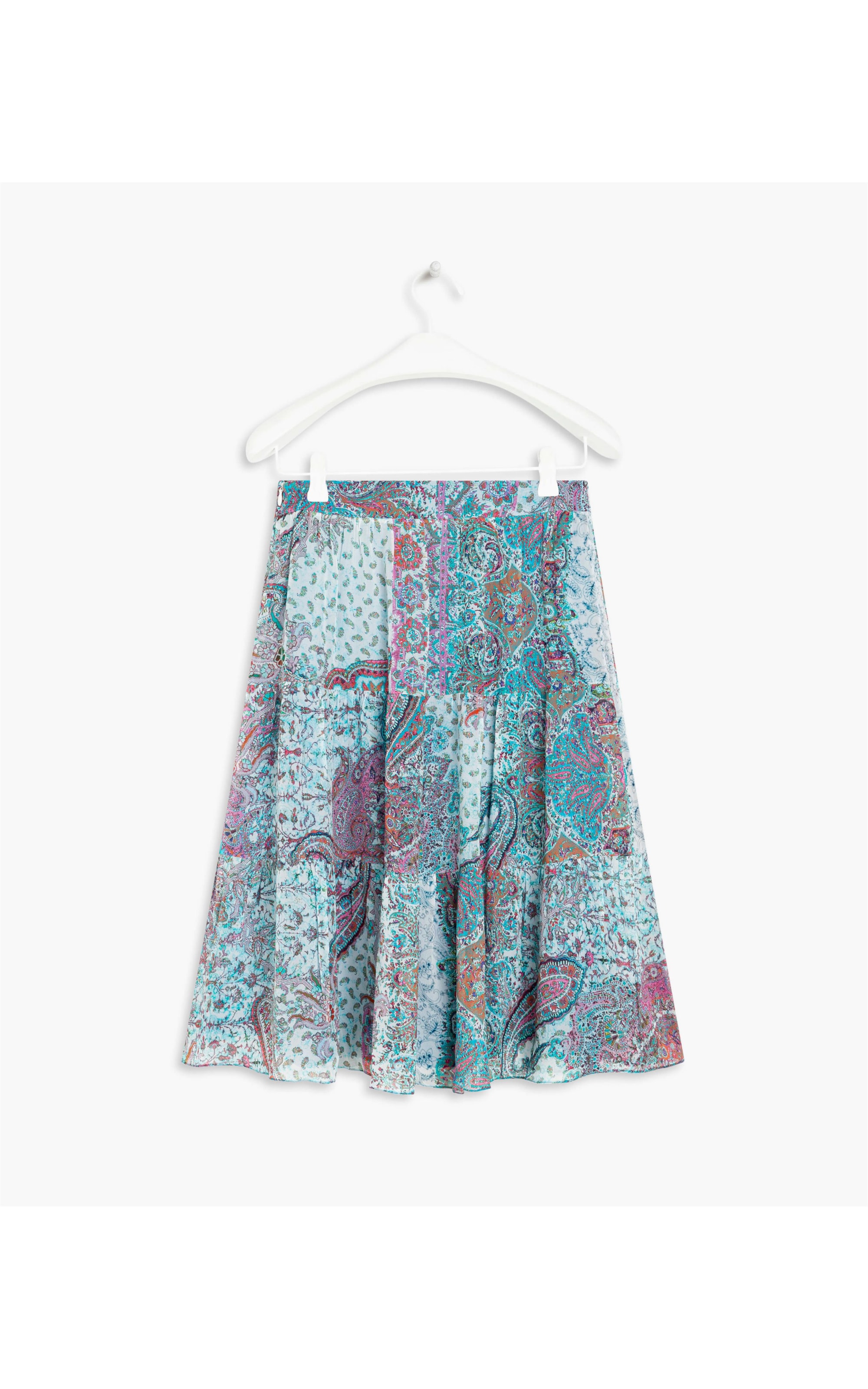 Saia Kea Est Boho Flowers Verde Claro