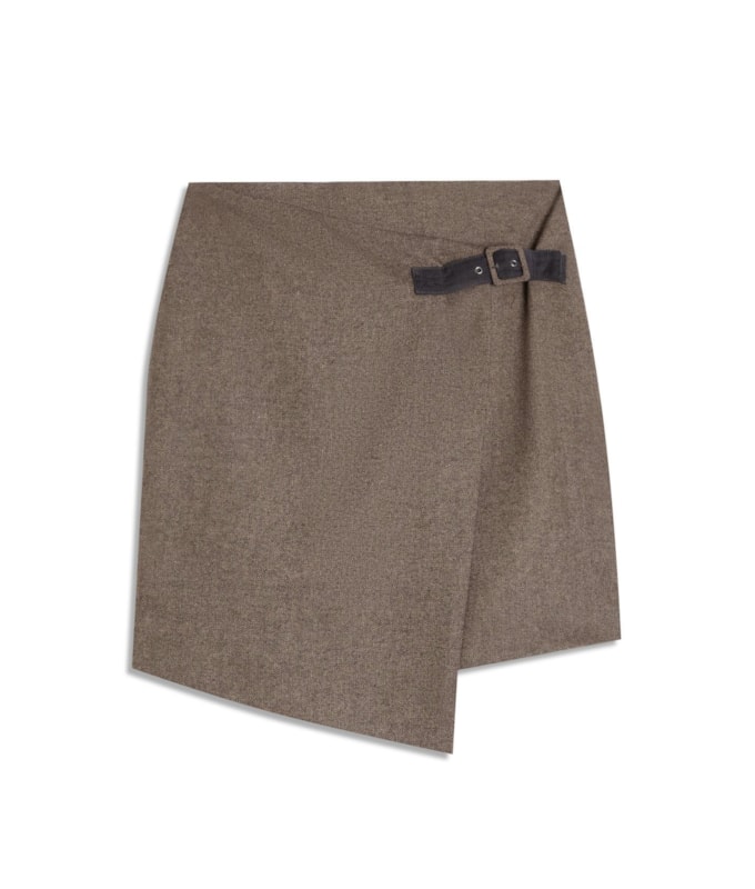 Saia Kilt Alfaiataria Tabaco