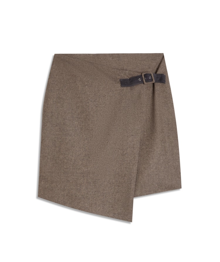 Saia Kilt Alfaiataria Tabaco