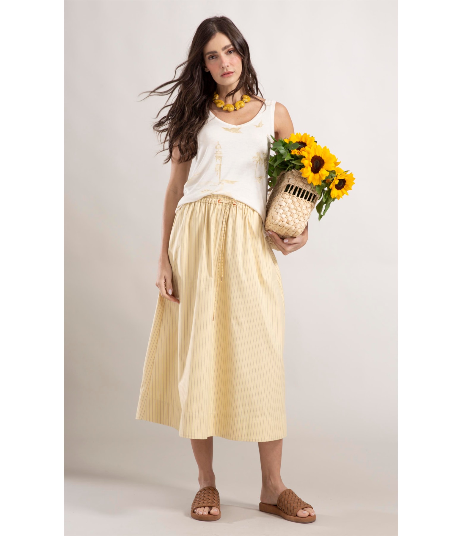 Saia Laurente Amarelo