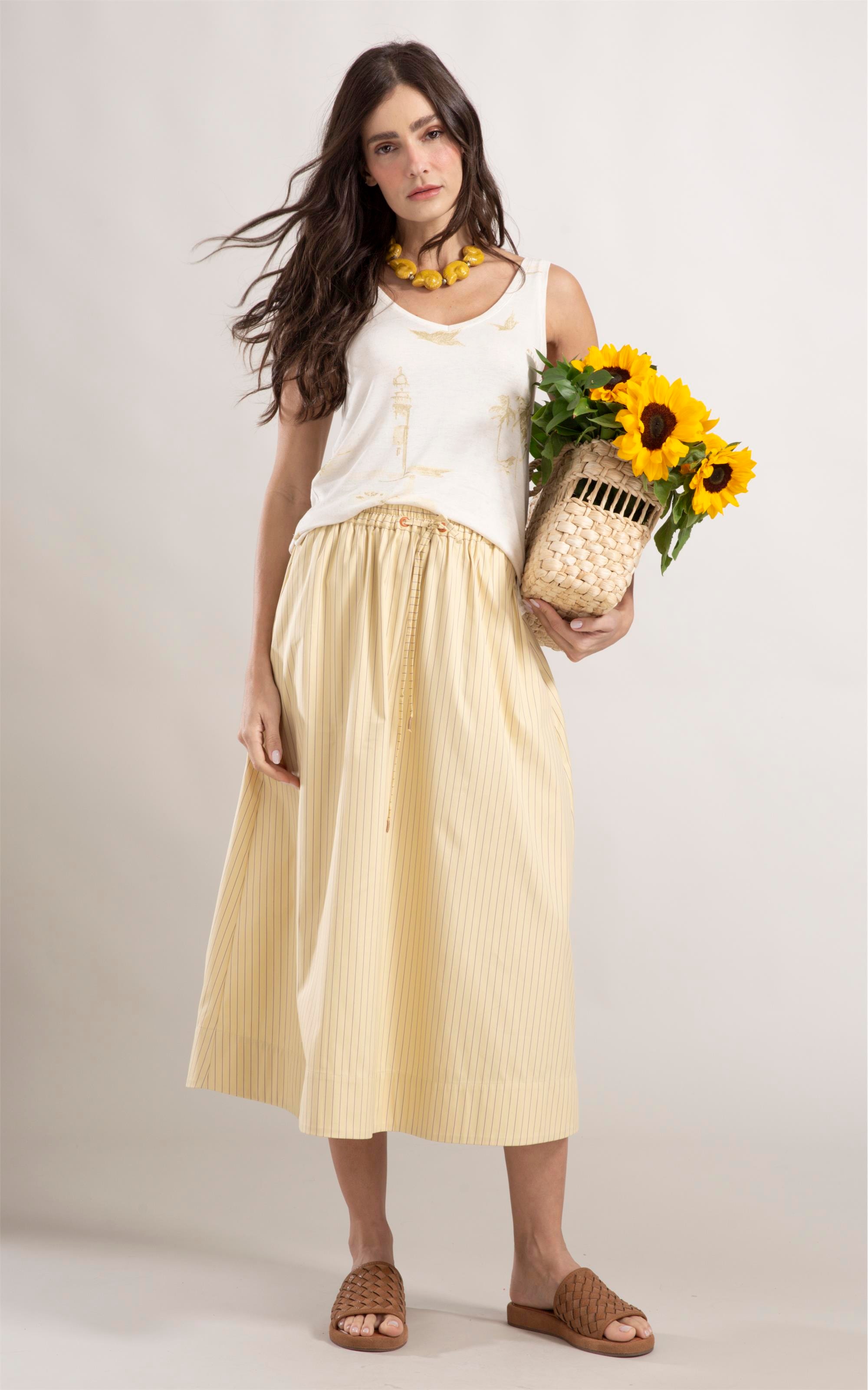 Saia Laurente Amarelo