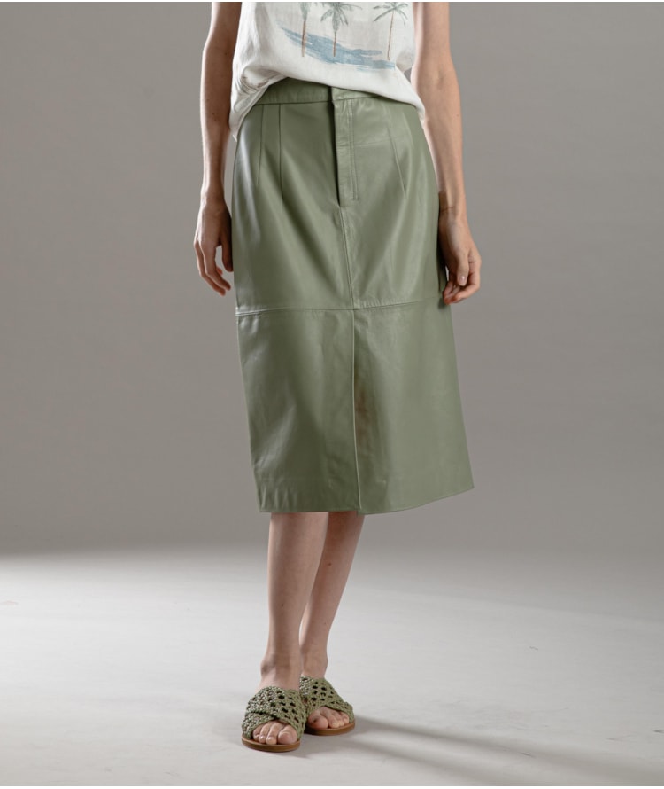 Saia Leny Leather Verde Army