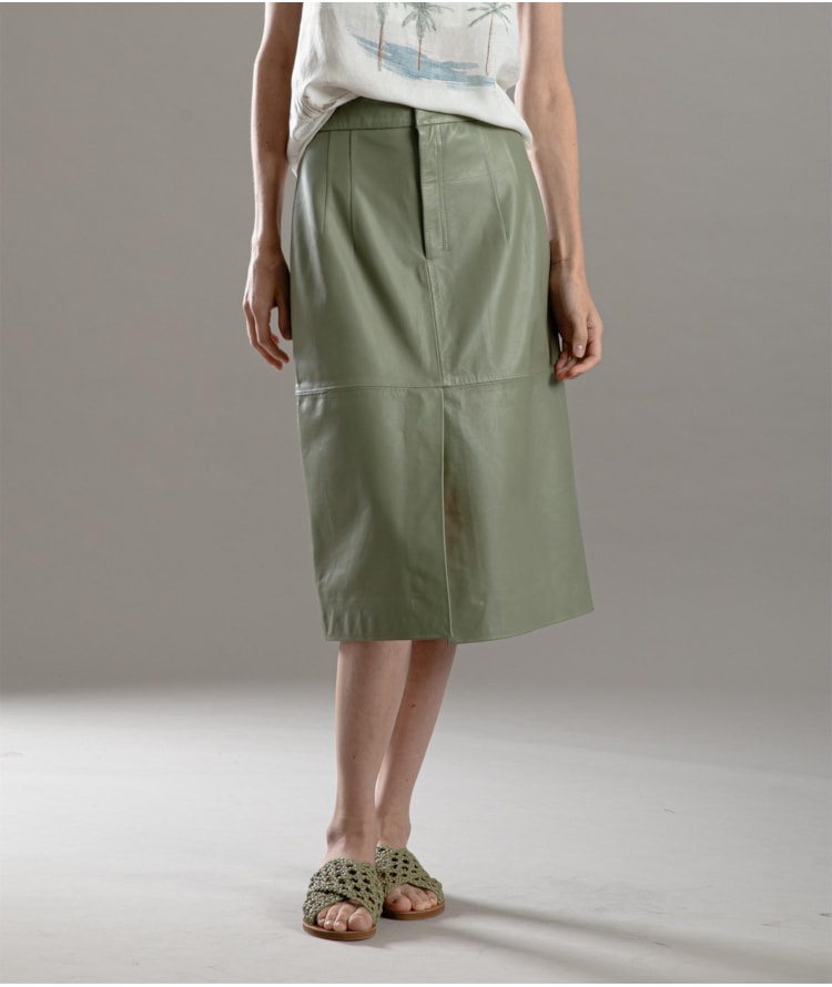 Saia Leny Leather Verde Army