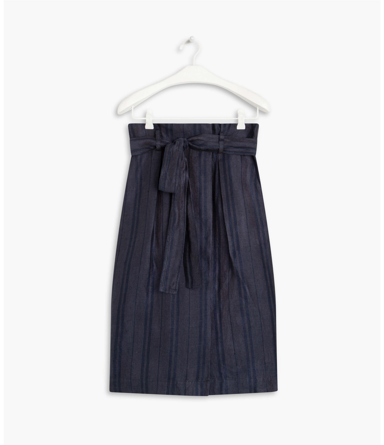 Saia Linho  Atacama Rust Stripe  Ft Dark Navy