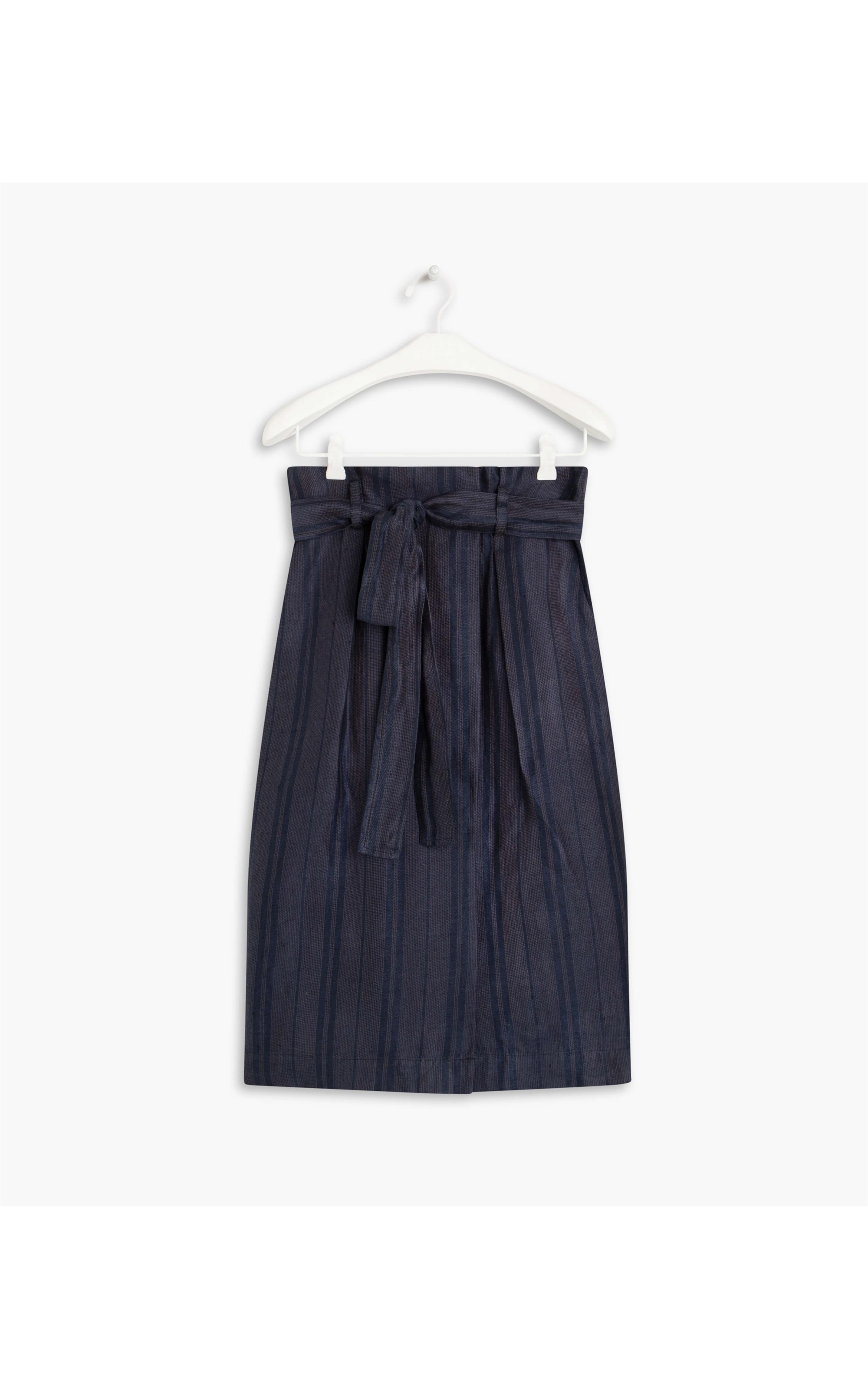 Saia Linho  Atacama Rust Stripe  Ft Dark Navy