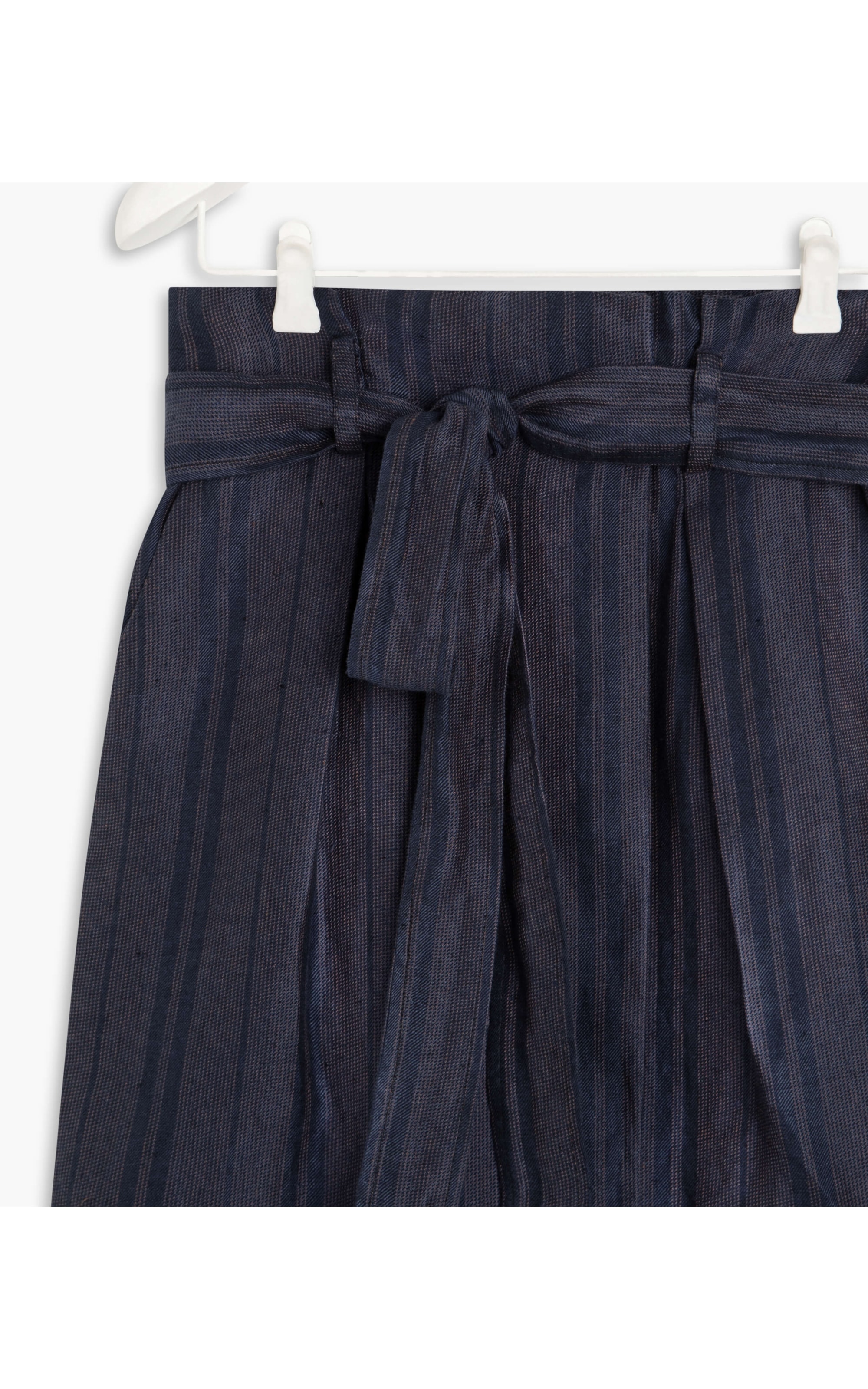 Saia Linho  Atacama Rust Stripe  Ft Dark Navy