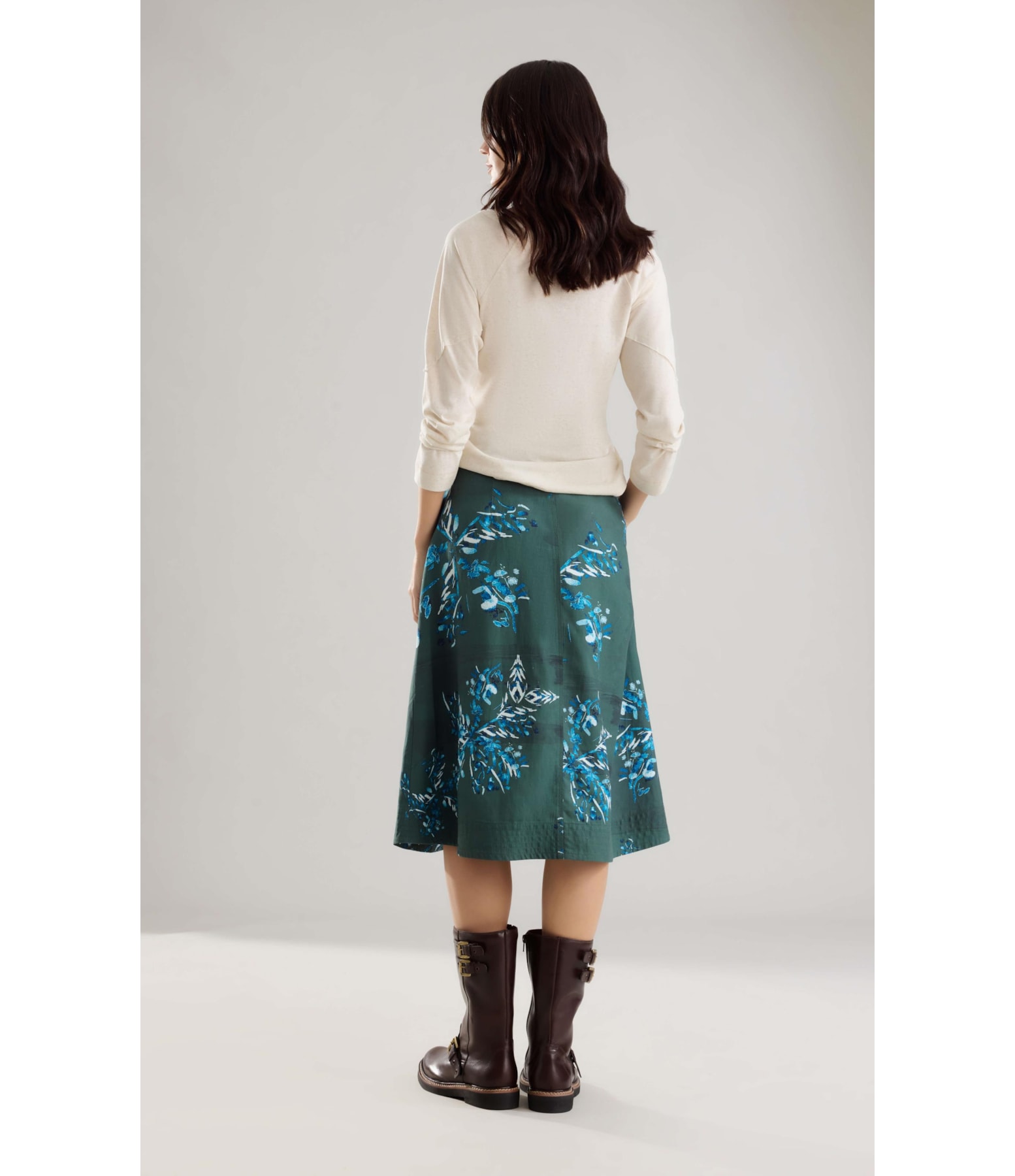 Saia Linho  Aurora  Est Splatter Floresta