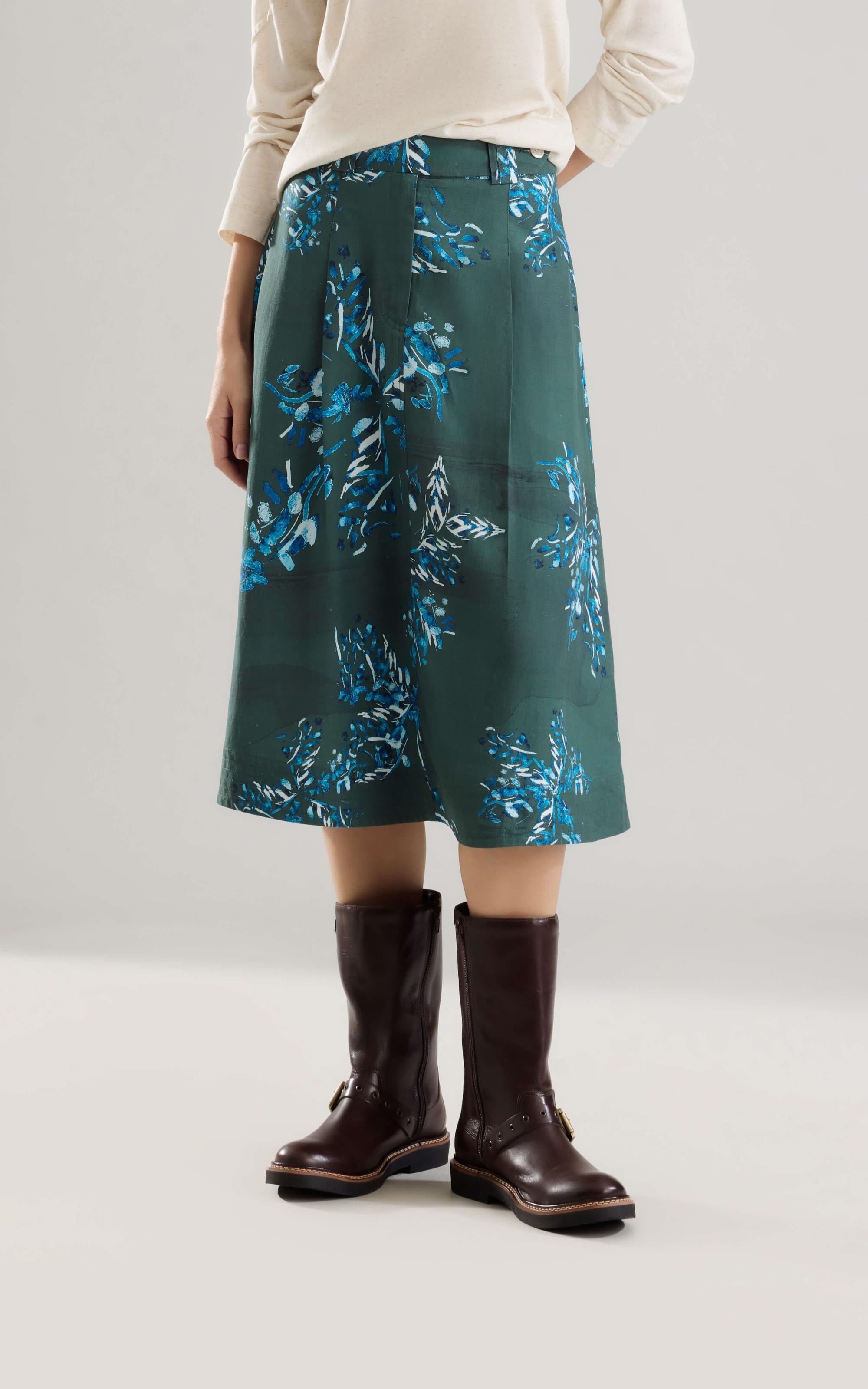 Saia Linho  Aurora  Est Splatter Floresta