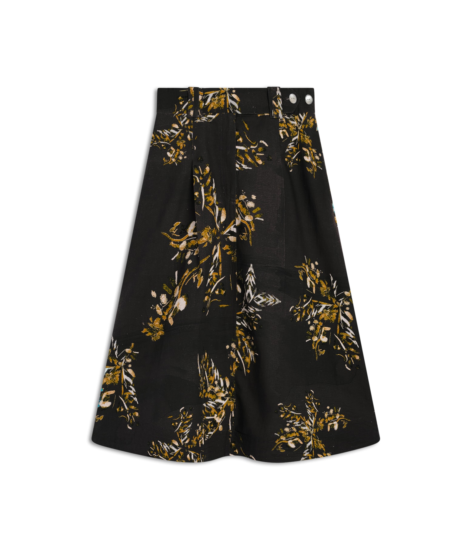 Saia Linho  Aurora  Est Splatter Preto