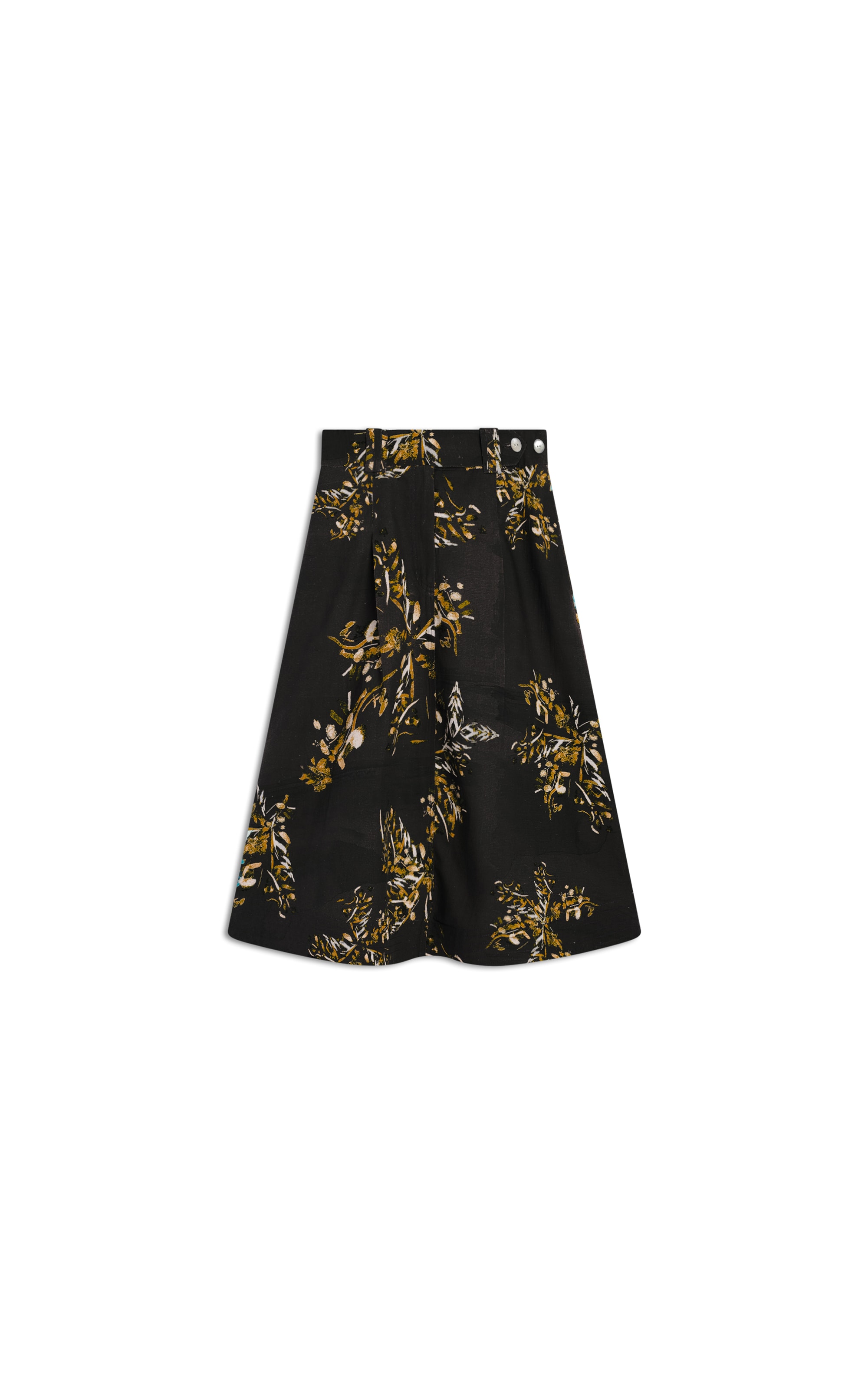Saia Linho  Aurora  Est Splatter Preto