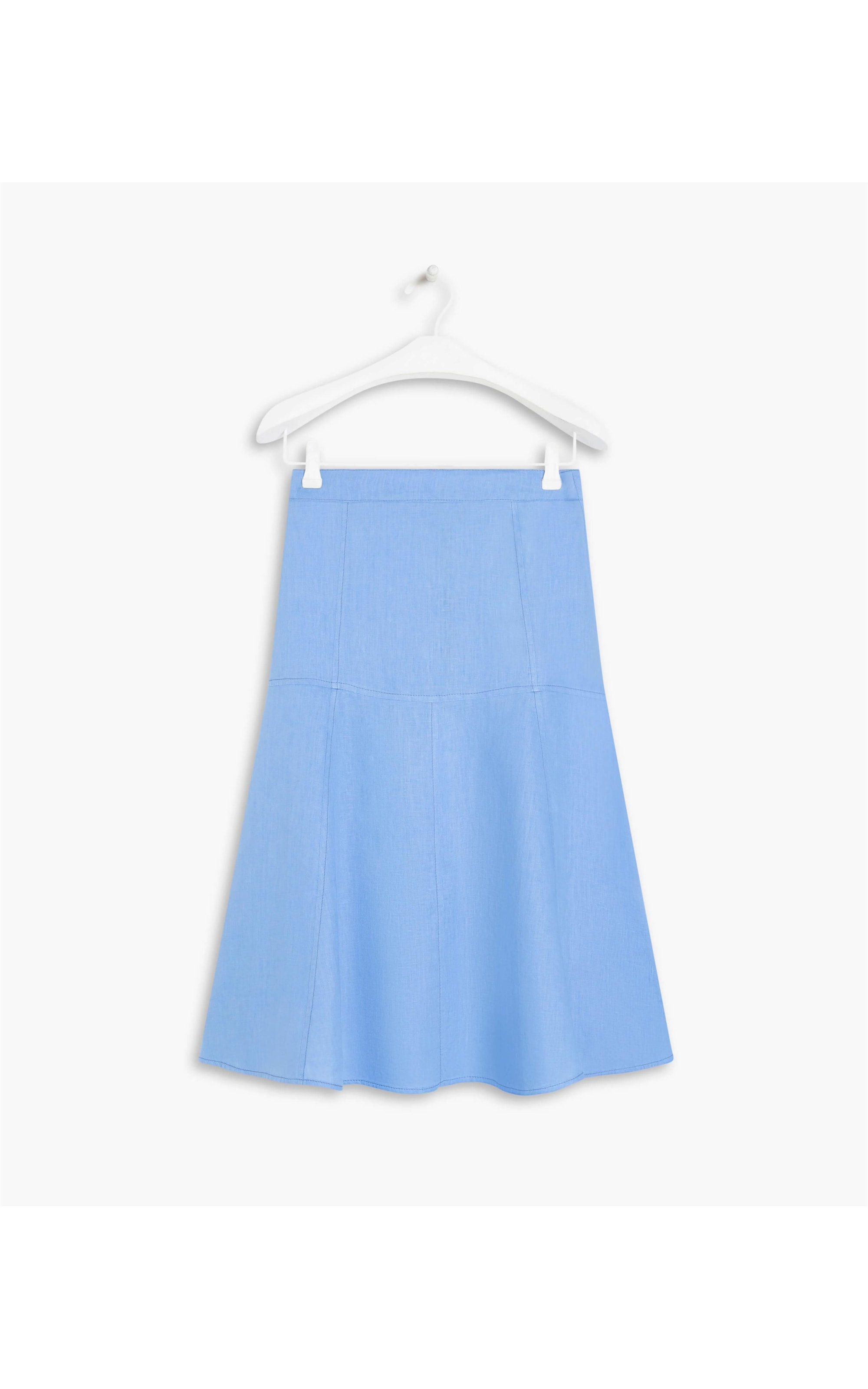 Saia Linho  Fafá Azul Claro