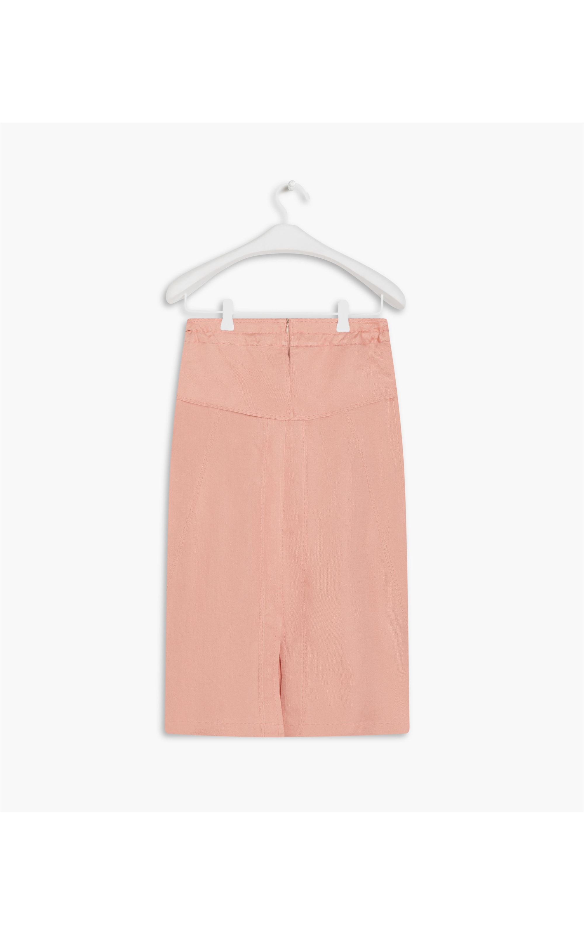  Saia Linho  Lira  Liso Rosa Gum