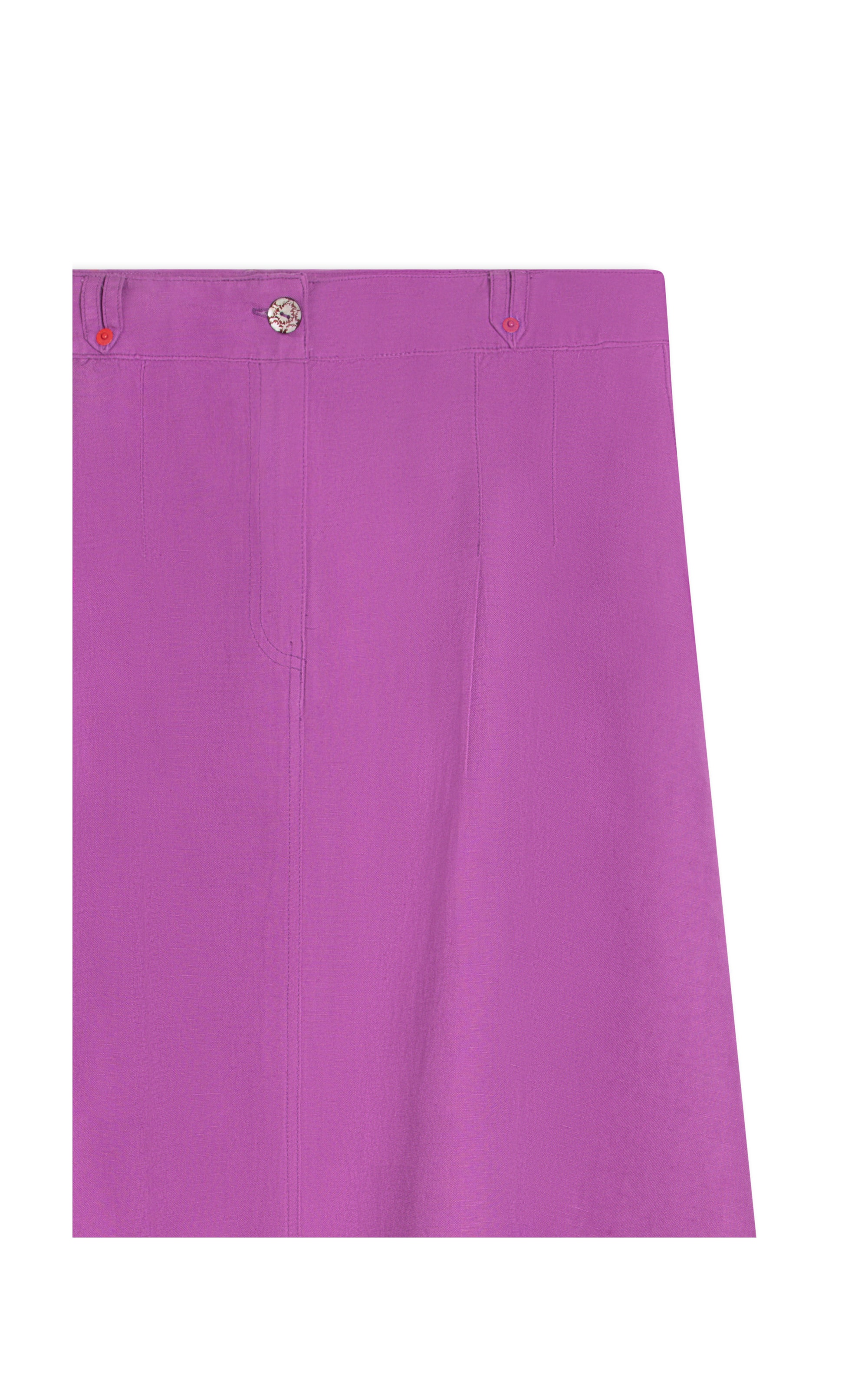 Saia Linho  Marian  Liso Violeta