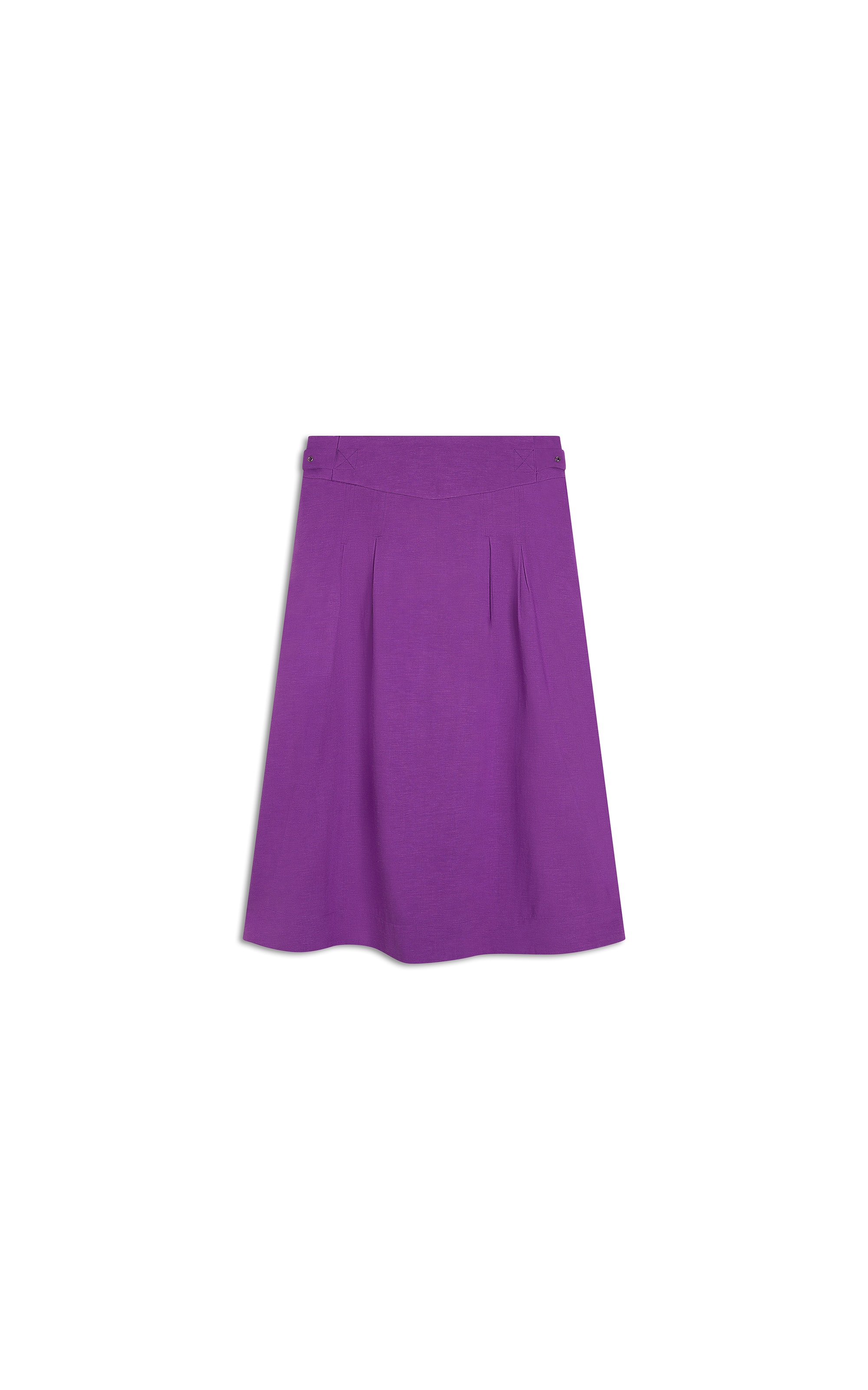 Saia Linho  Micaela  Liso  Lilas