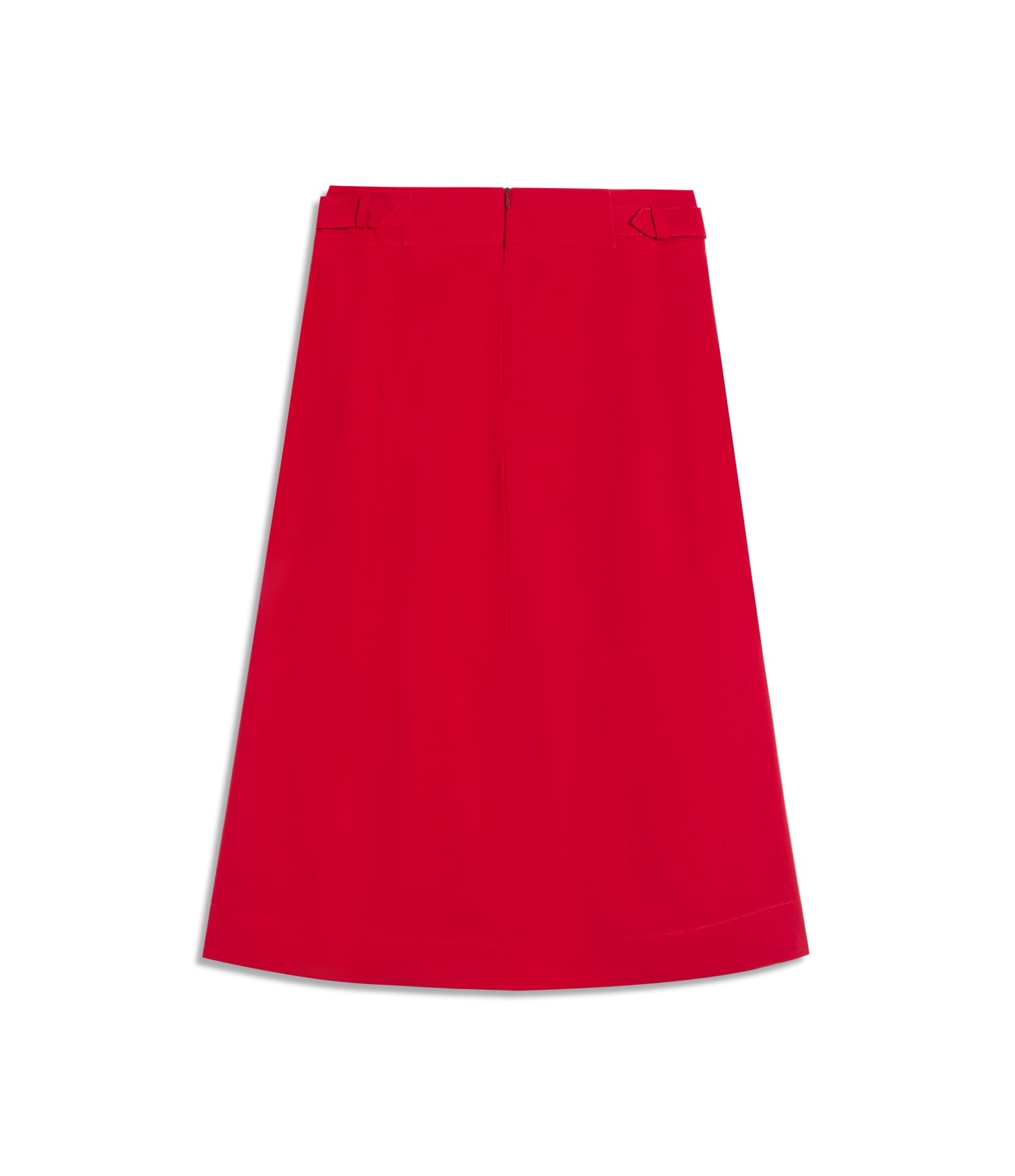 Saia Linho  Micaela  Liso Vermelho Vivo