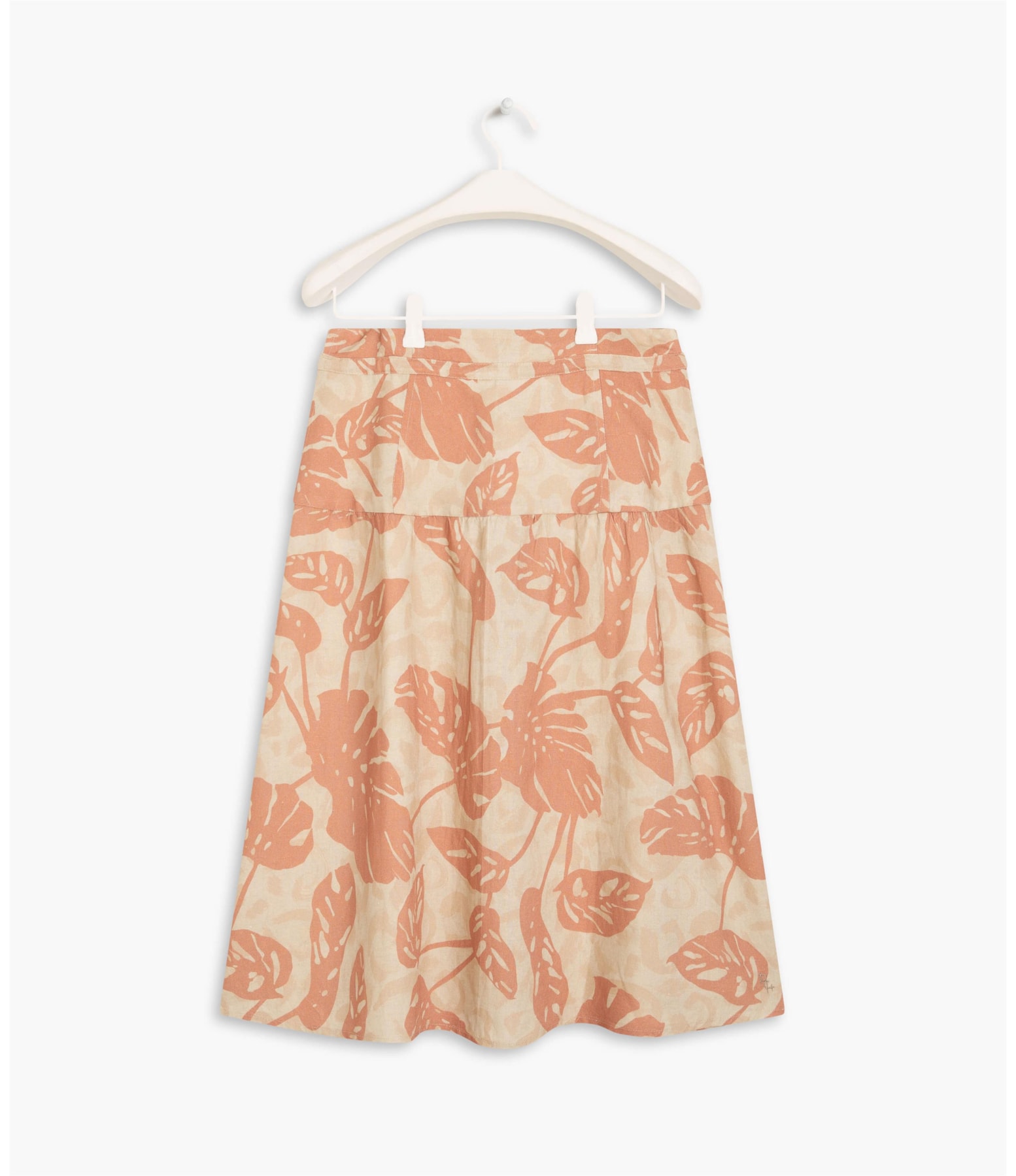 Saia Linho  Monsera Blush