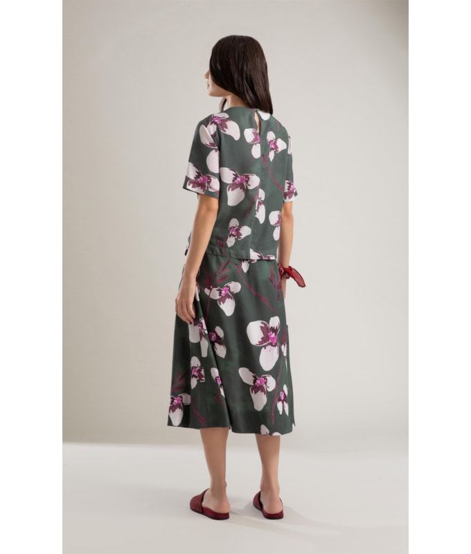Saia Linho  Nice  Est Orquideas Verde