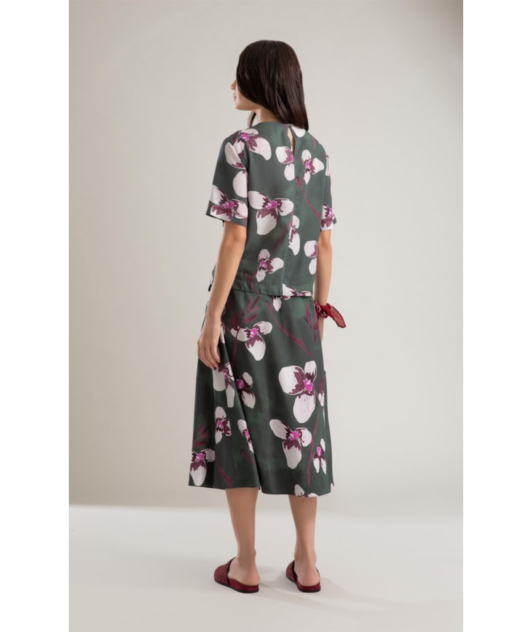 Saia Linho  Nice  Est Orquideas Verde