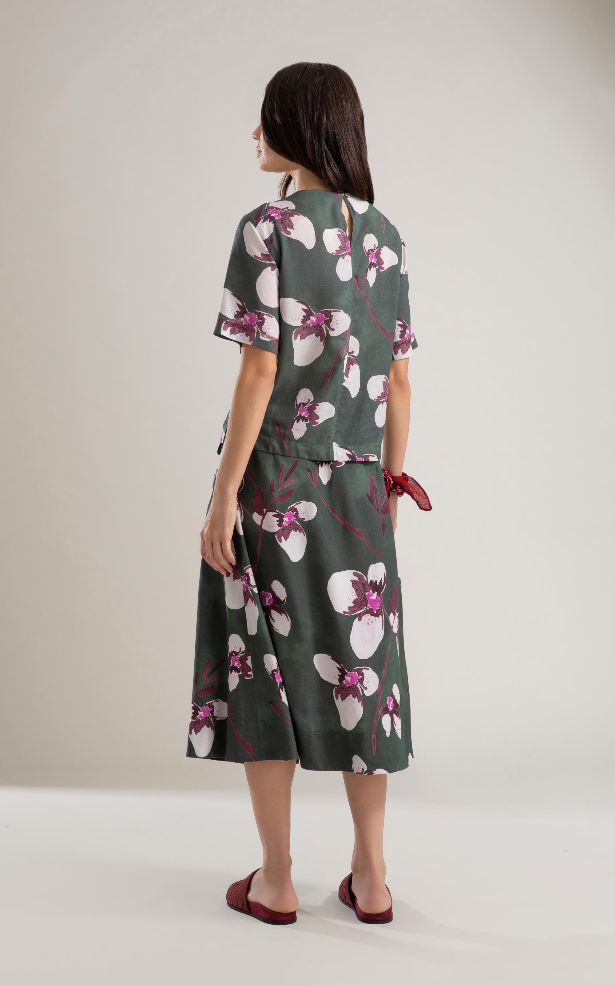 Saia Linho  Nice  Est Orquideas Verde