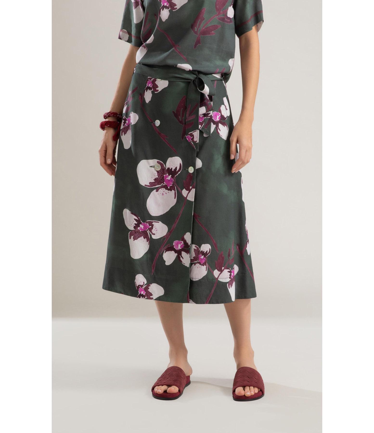 Saia Linho  Nice  Est Orquideas Verde