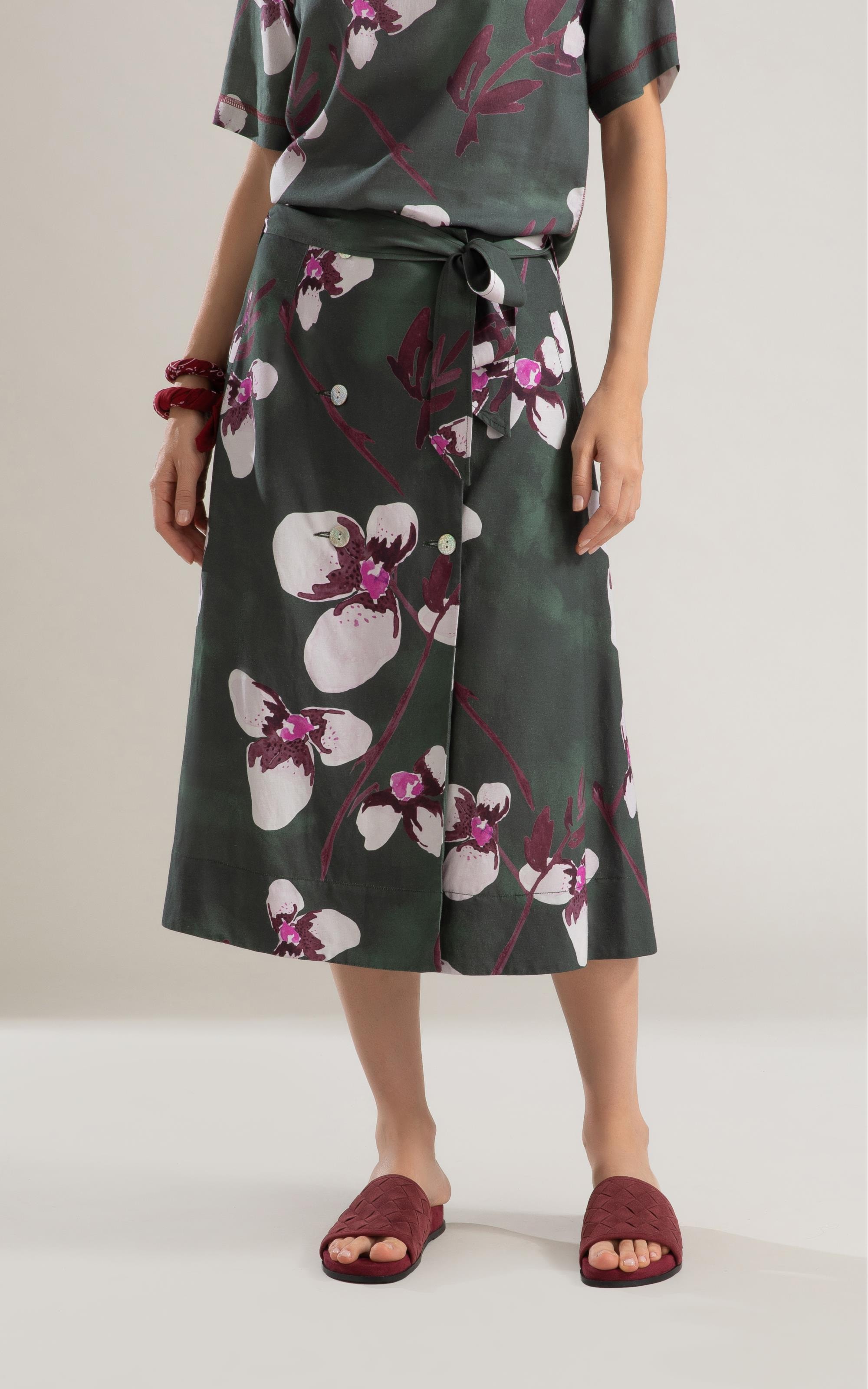 Saia Linho  Nice  Est Orquideas Verde