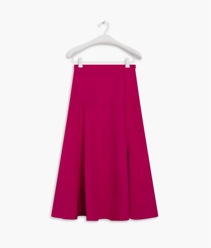 Saia Linho  Paola Fucsia