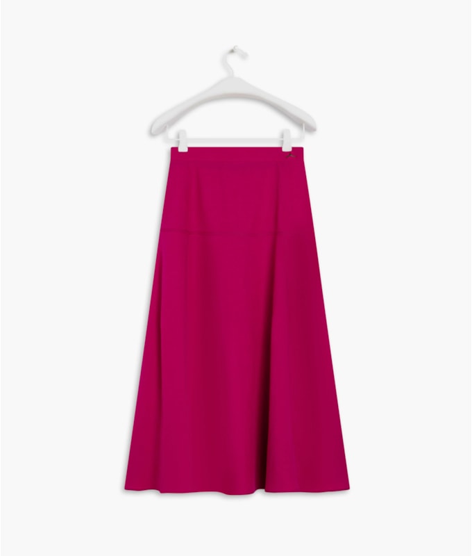 Saia Linho  Paola Fucsia