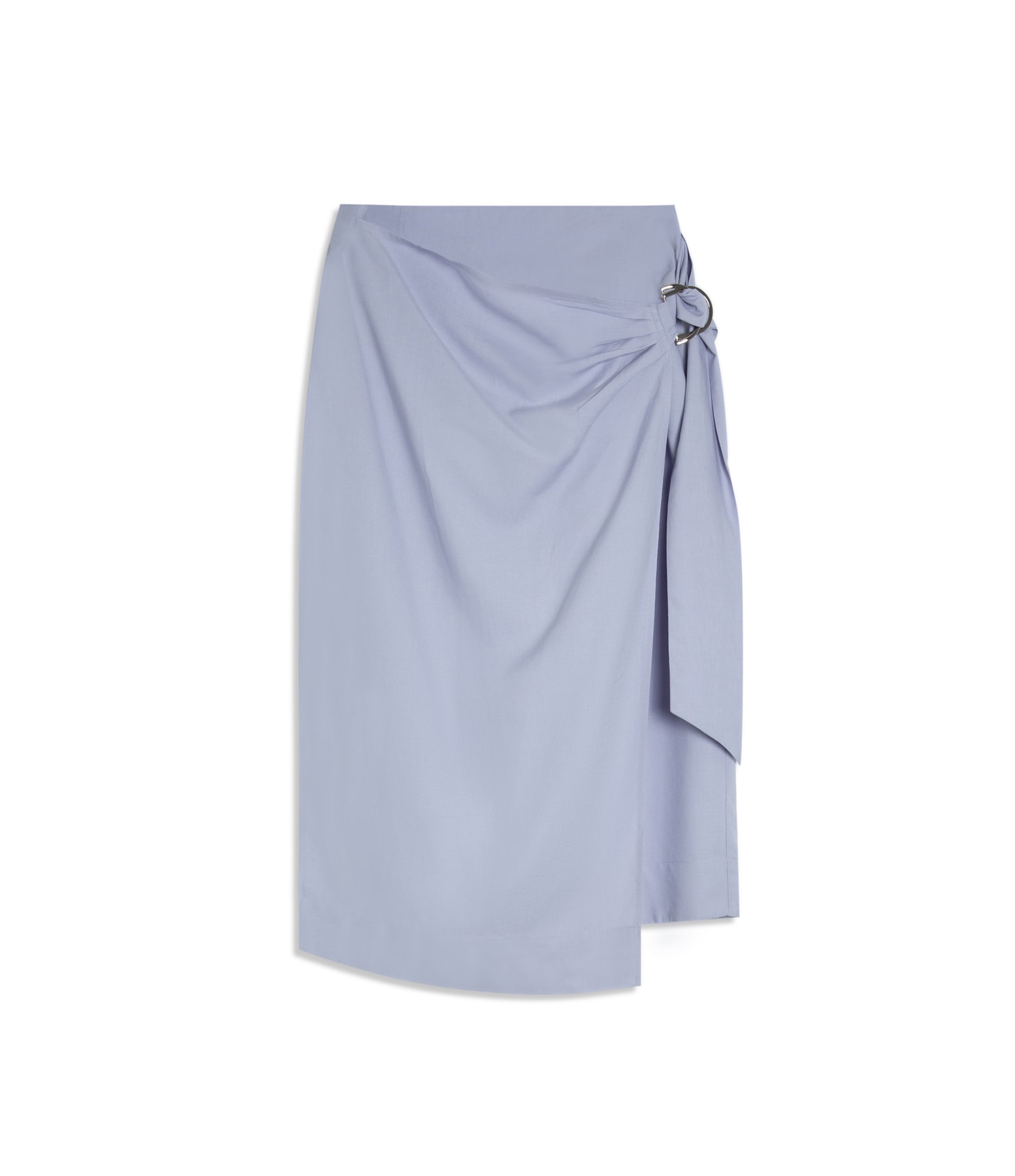 Saia Linho  Paris  Liso Azul Seco