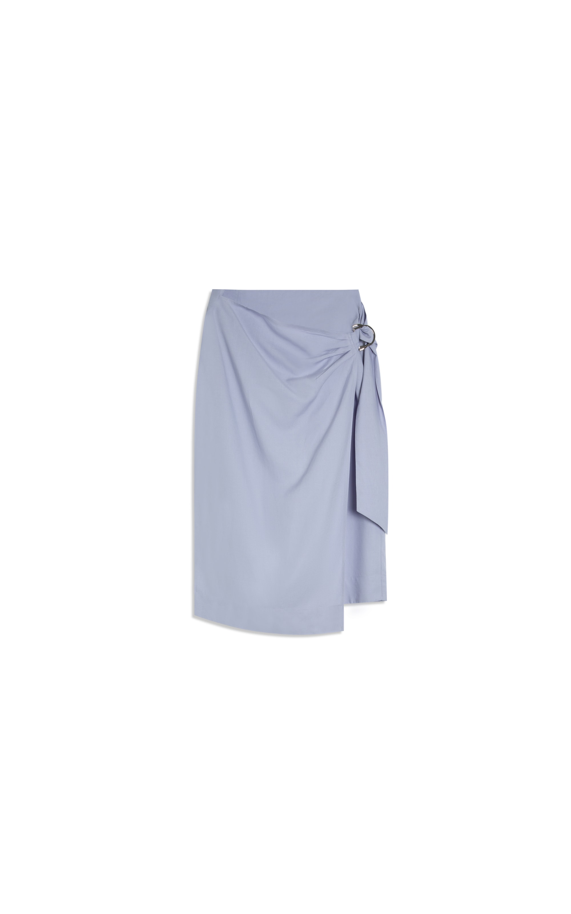 Saia Linho  Paris  Liso Azul Seco