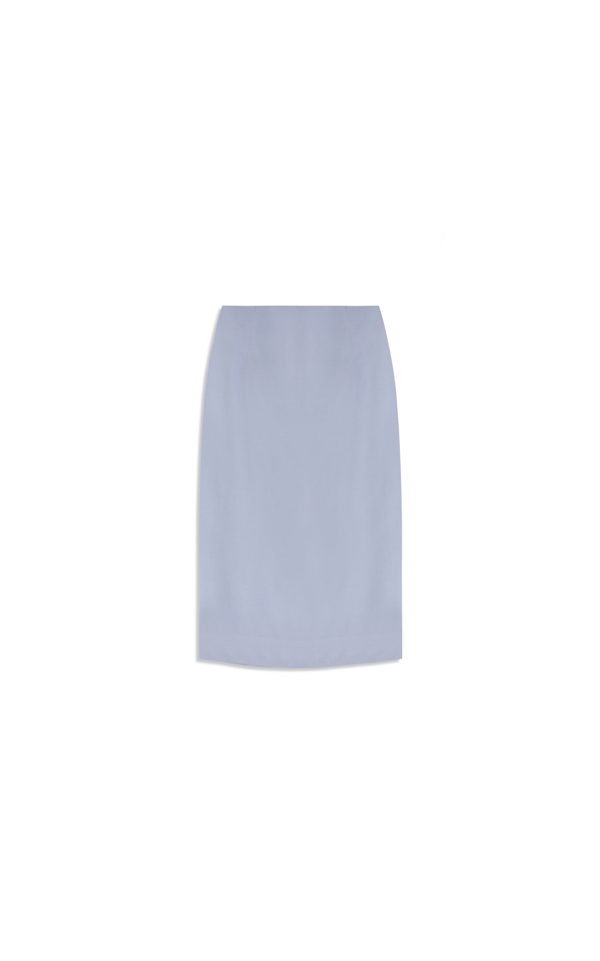Saia Linho  Paris  Liso Azul Seco