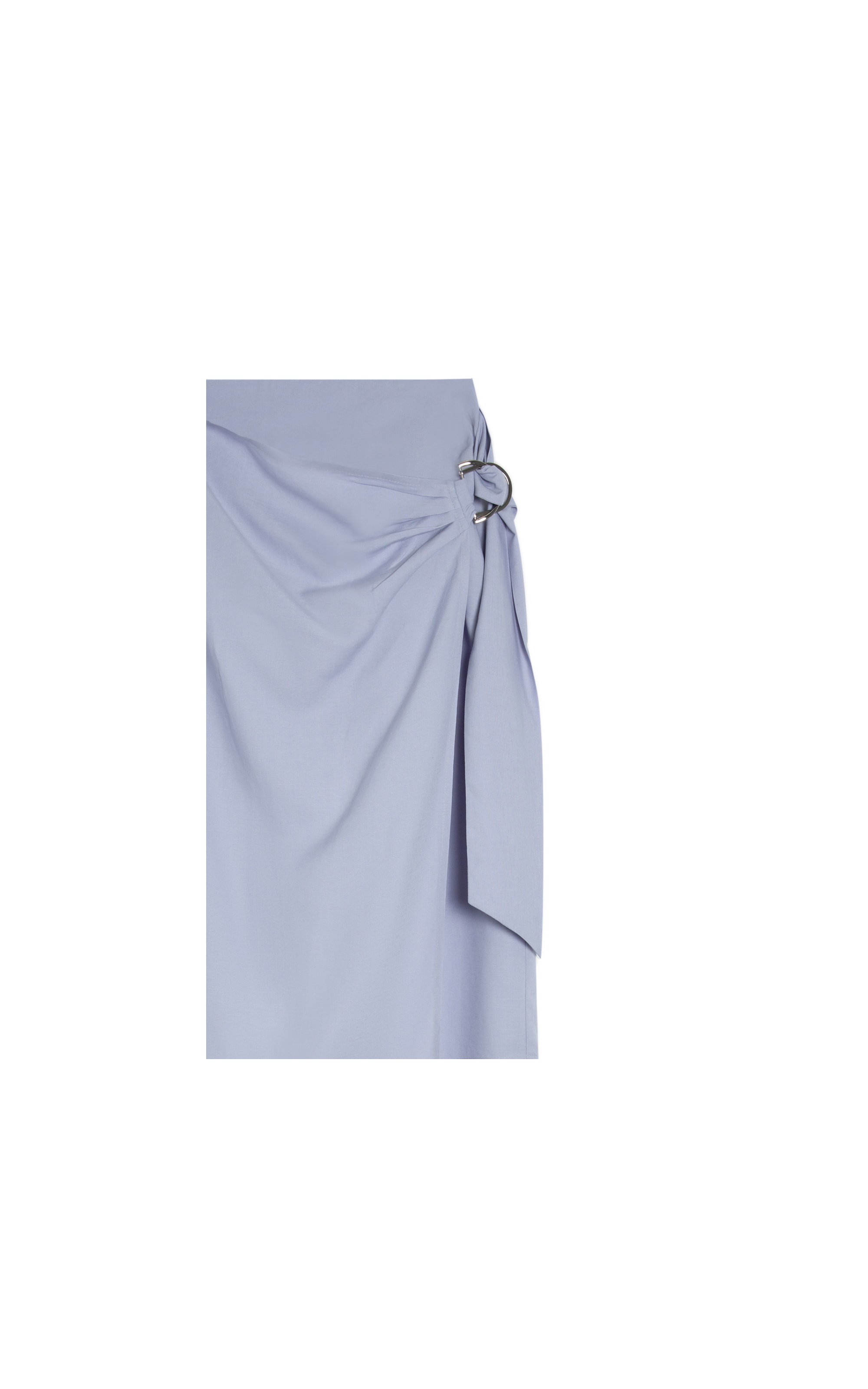 Saia Linho  Paris  Liso Azul Seco