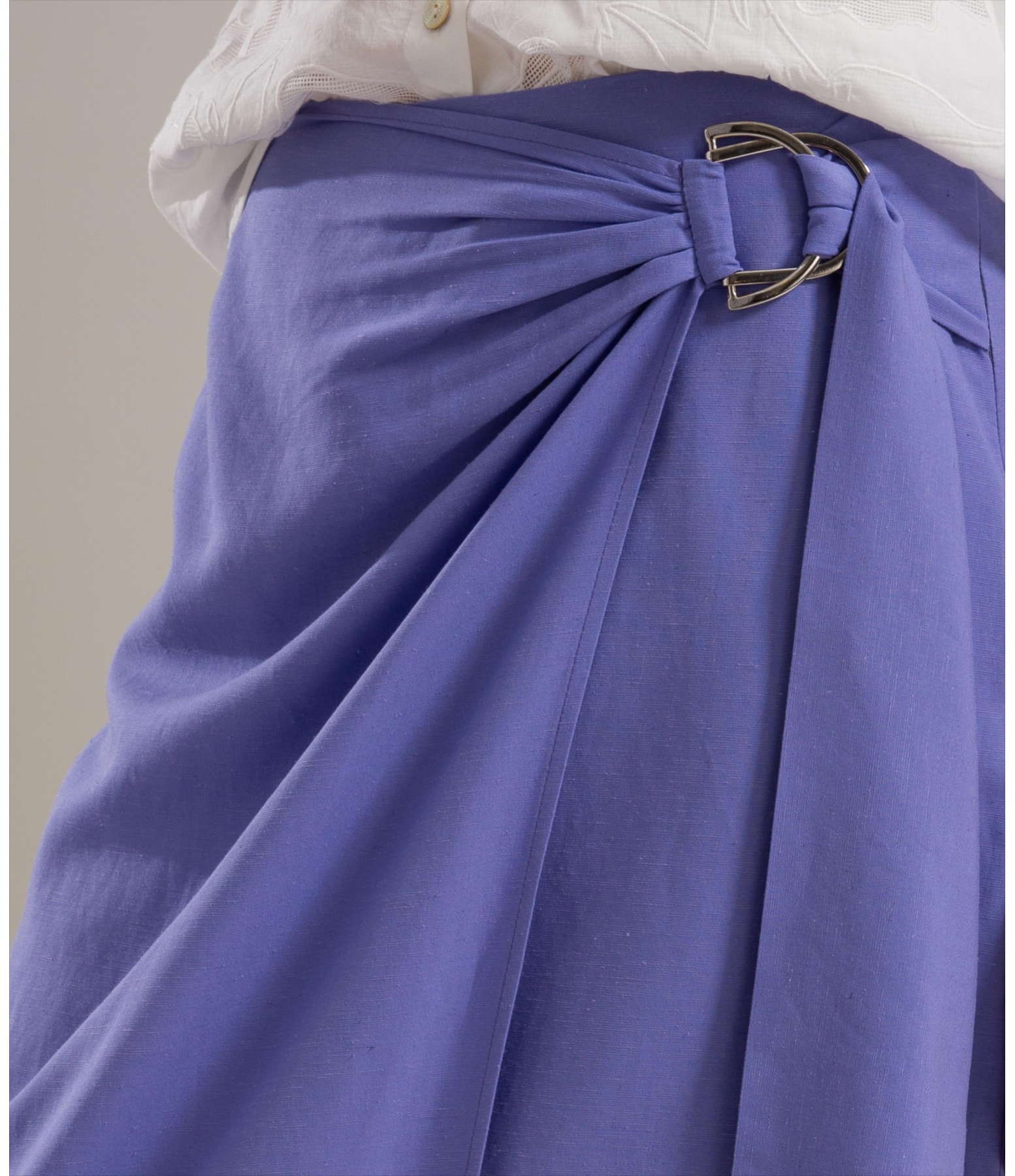 Saia Linho  Paris  Liso Violeta