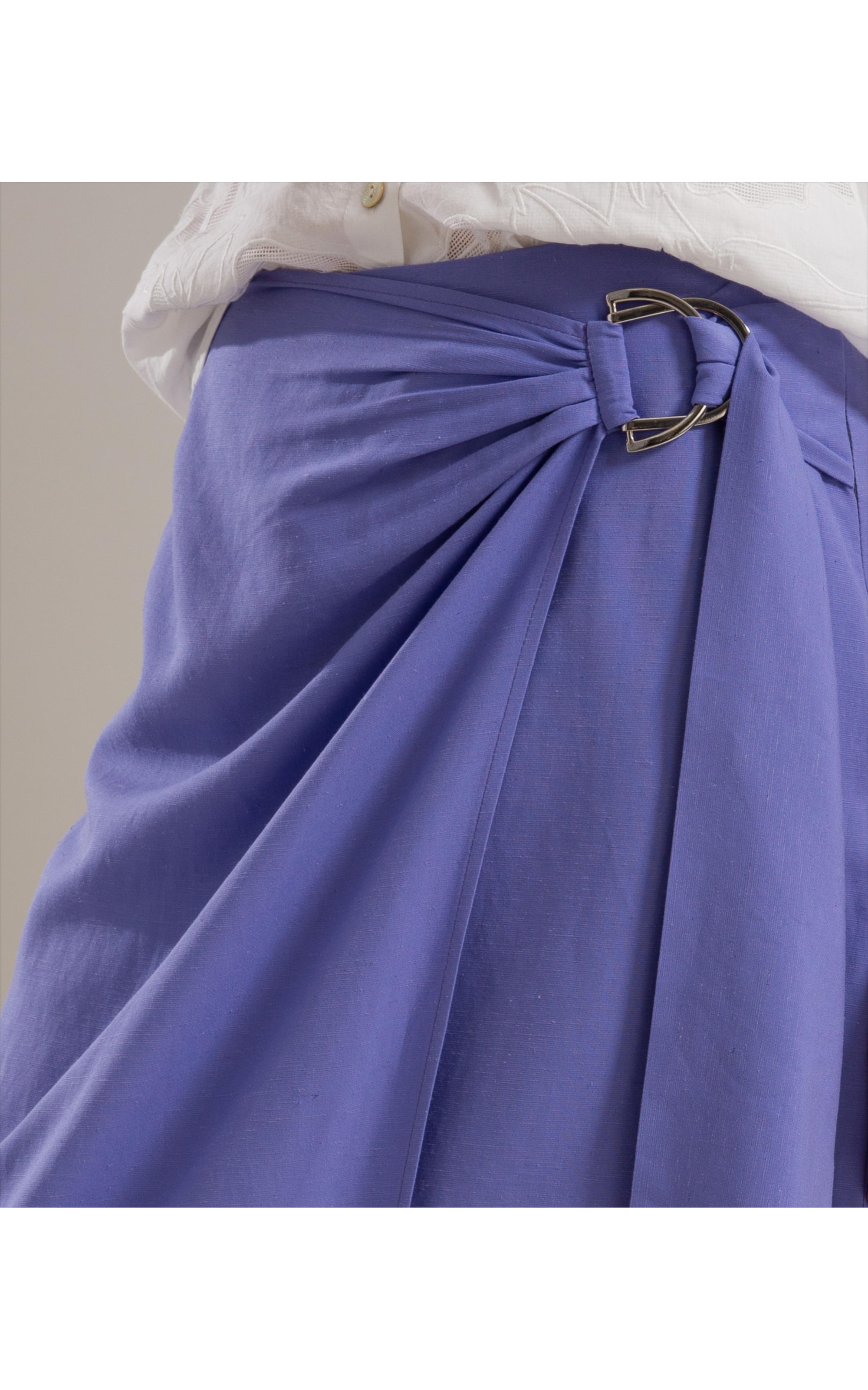 Saia Linho  Paris  Liso Violeta