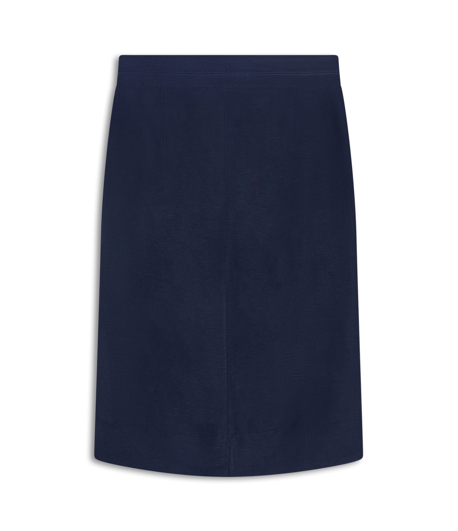 Saia Linho  Peahi  Liso Dark Navy
