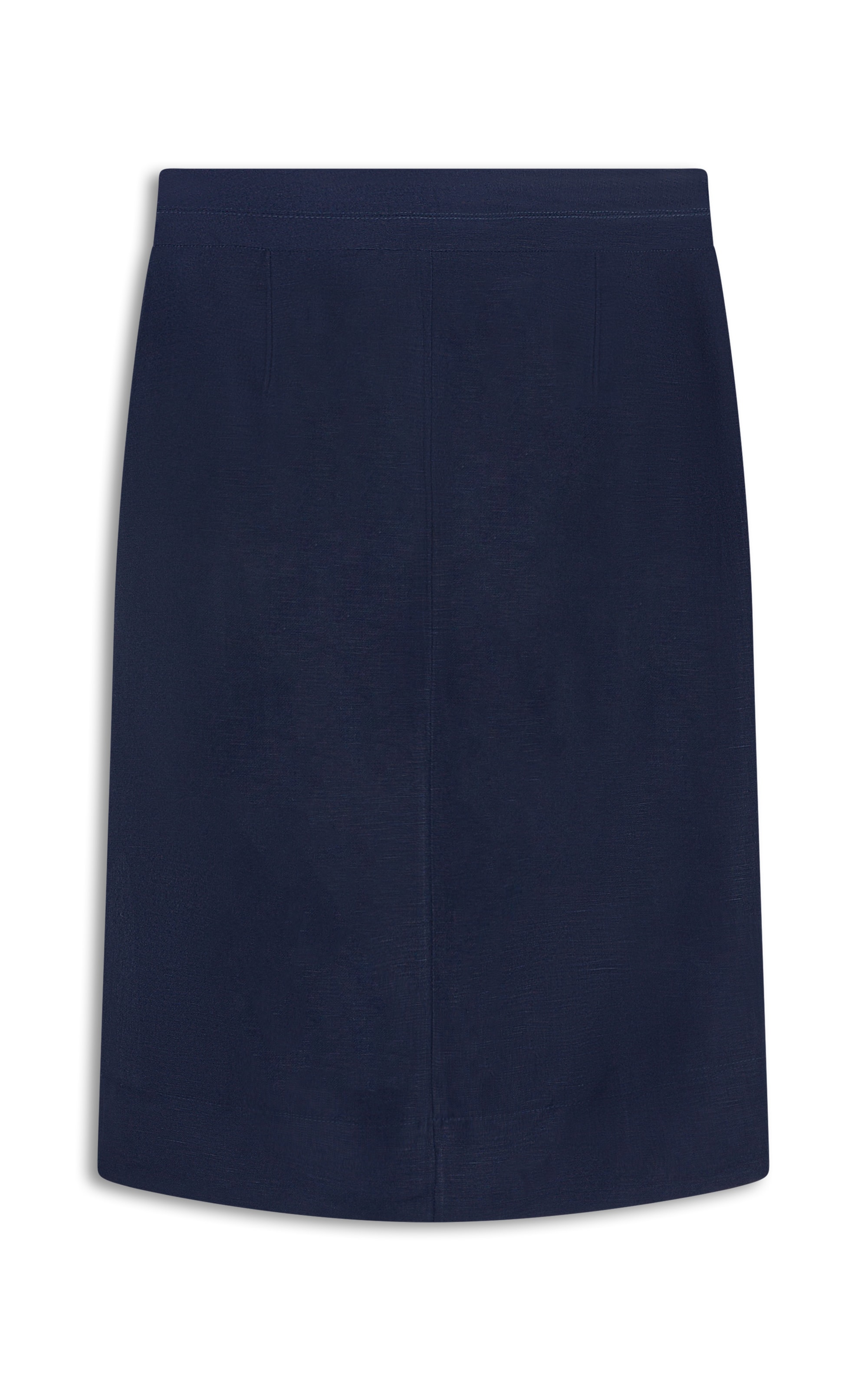 Saia Linho  Peahi  Liso Dark Navy