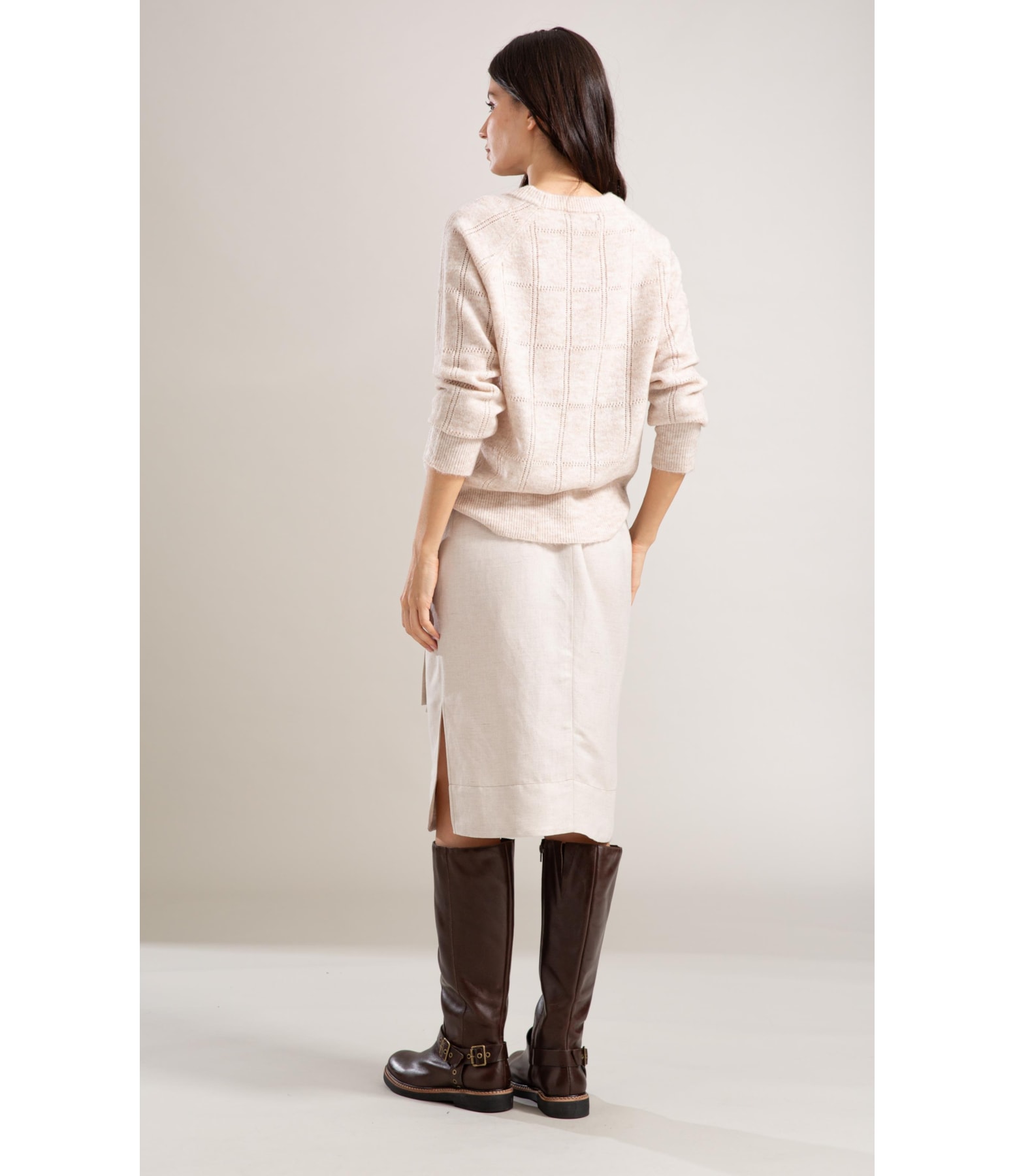 Saia Linho  Peahi  Liso Natural